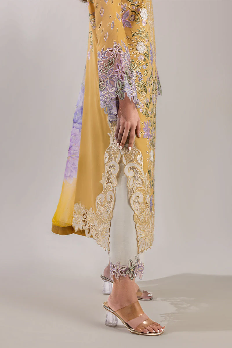 Mushq Manaram Luxury Lawn – Gold Glow - Image 7