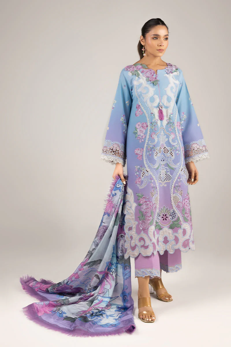 Mushq Manaram Luxury Lawn – Whispering Melody - Image 7