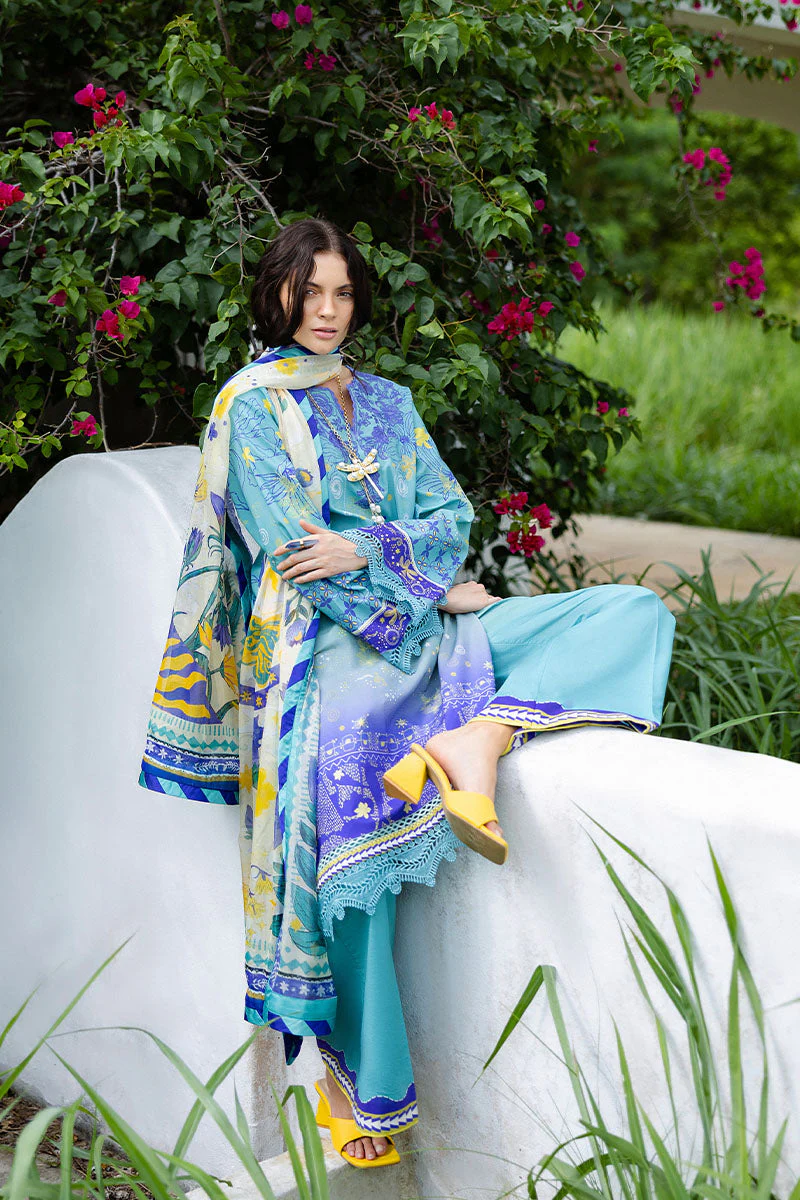 Mushq Mirasol Printed Cambric – Mar Azul - Image 4