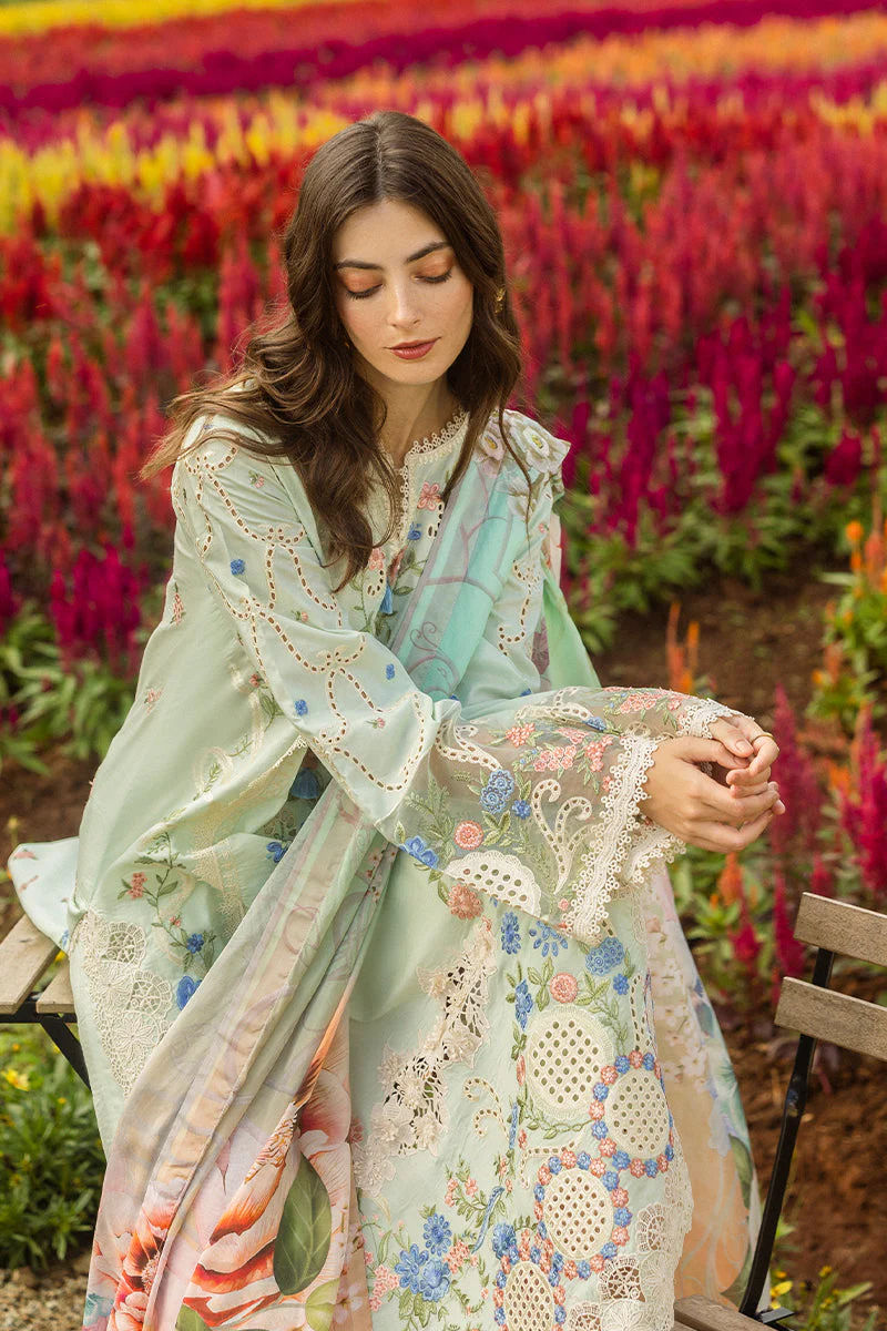 Mushq Secret Garden Hemline Spring/Summer Lawn – Starlit Lilies - Image 3