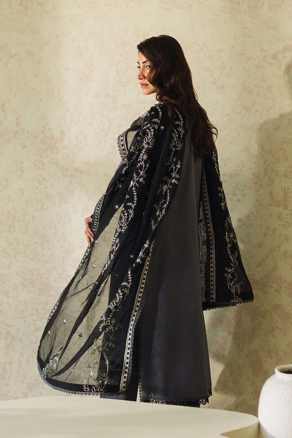 Neeshay Monochrome Lawn Series – Fume - Image 2