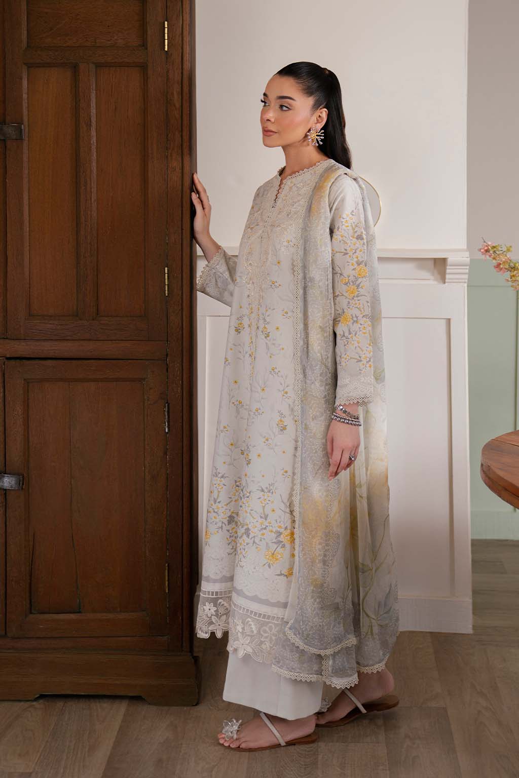 Neeshay Summer Lines Lawn Vol-II – CLOUD VEIL - Image 3