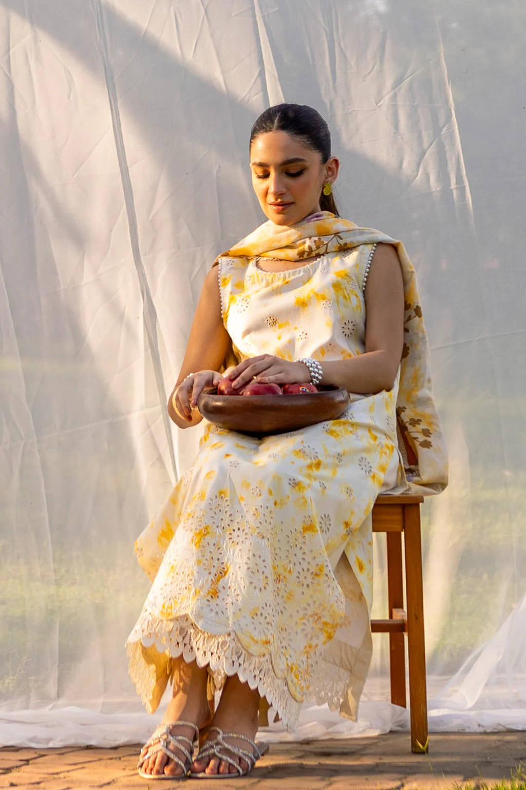 Neeshay Summer Lines Prinkari Lawn – SUNSPLASH - Image 6