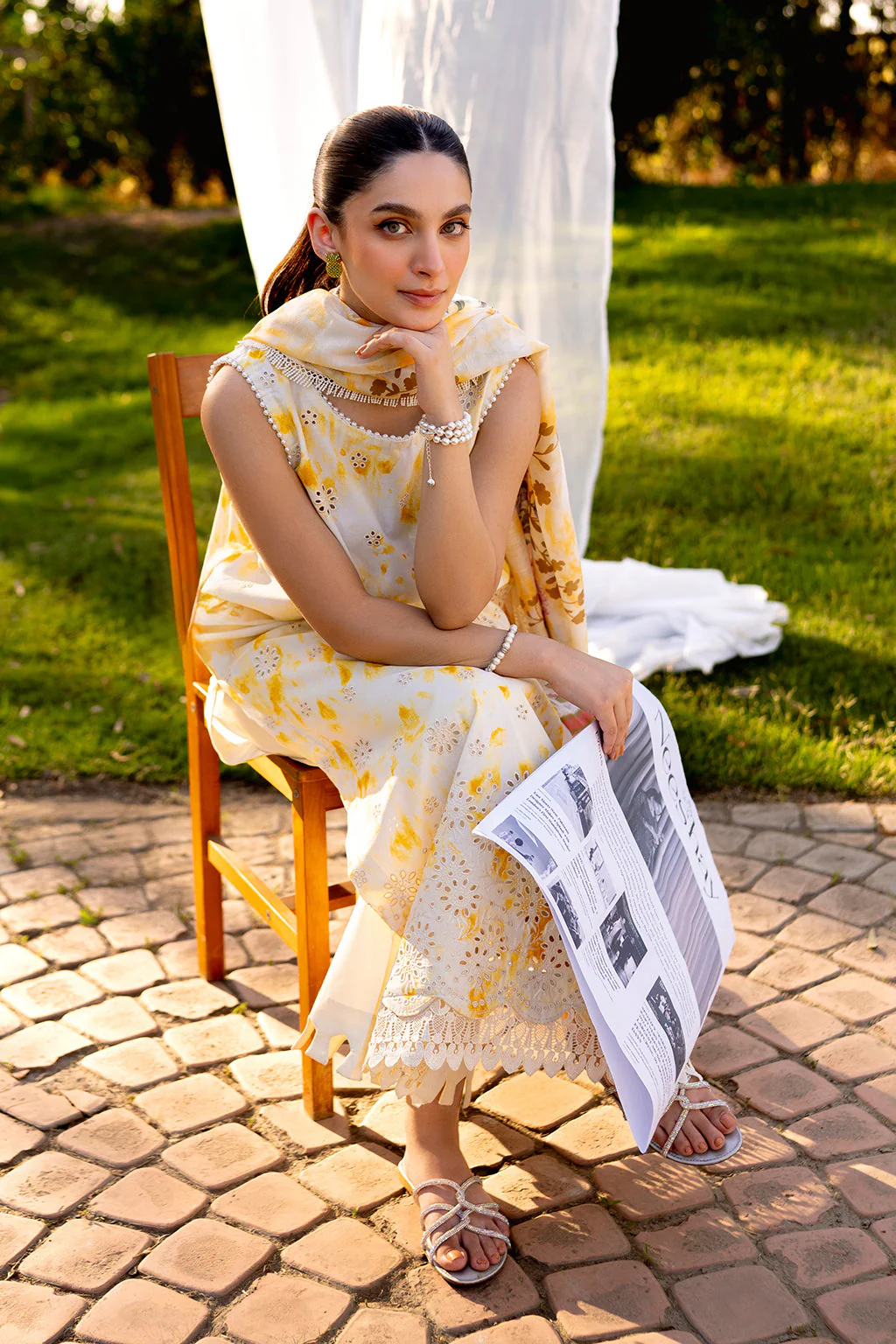 Neeshay Summer Lines Prinkari Lawn – SUNSPLASH - Image 8