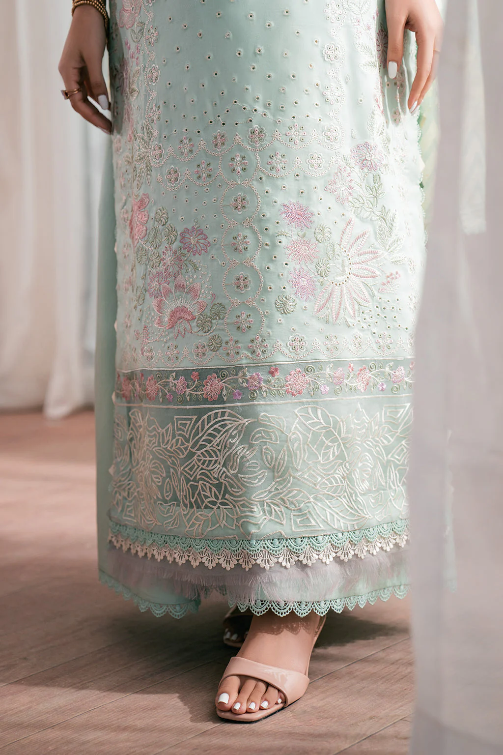 Neeshay Symphony Luxury Lawn – MINTY - Image 7