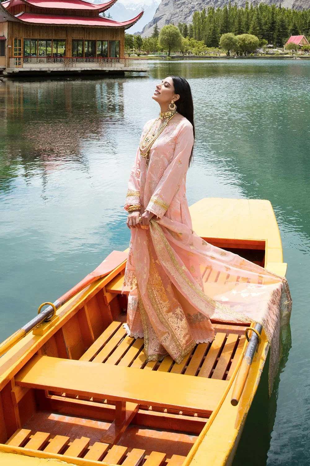 Nisa Hussain Luxury Lawn Collection '21 – NHL02-GOLDFINCH - Image 10