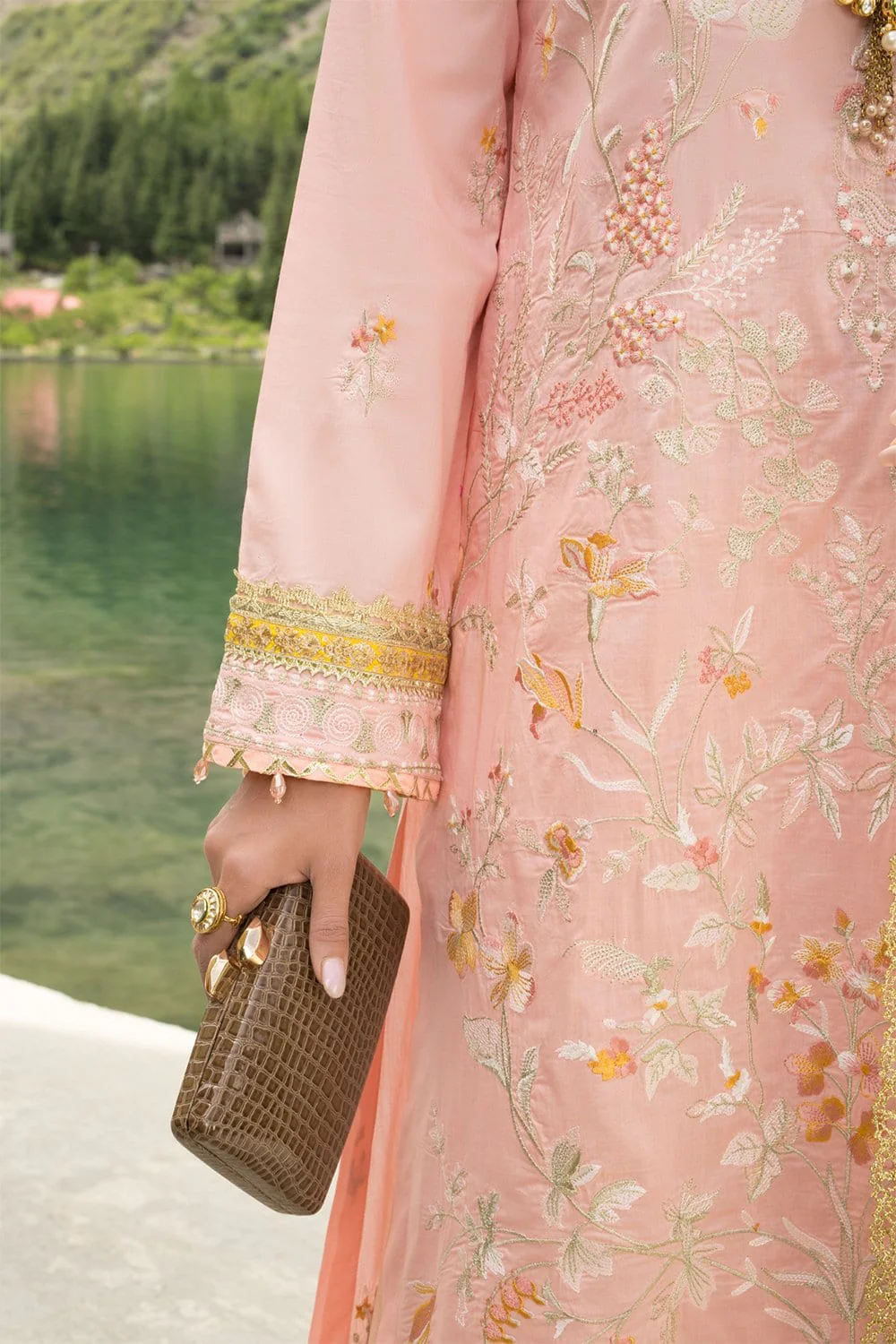 Nisa Hussain Luxury Lawn Collection '21 – NHL02-GOLDFINCH - Image 5