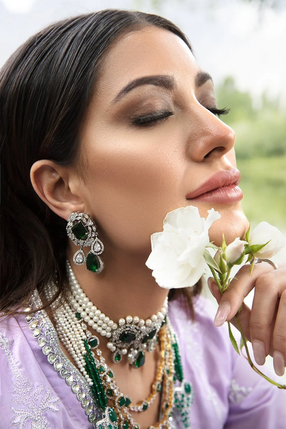 Nisa Hussain Luxury Lawn Collection '21 – NHL07-LILAC BREEZE - Image 6