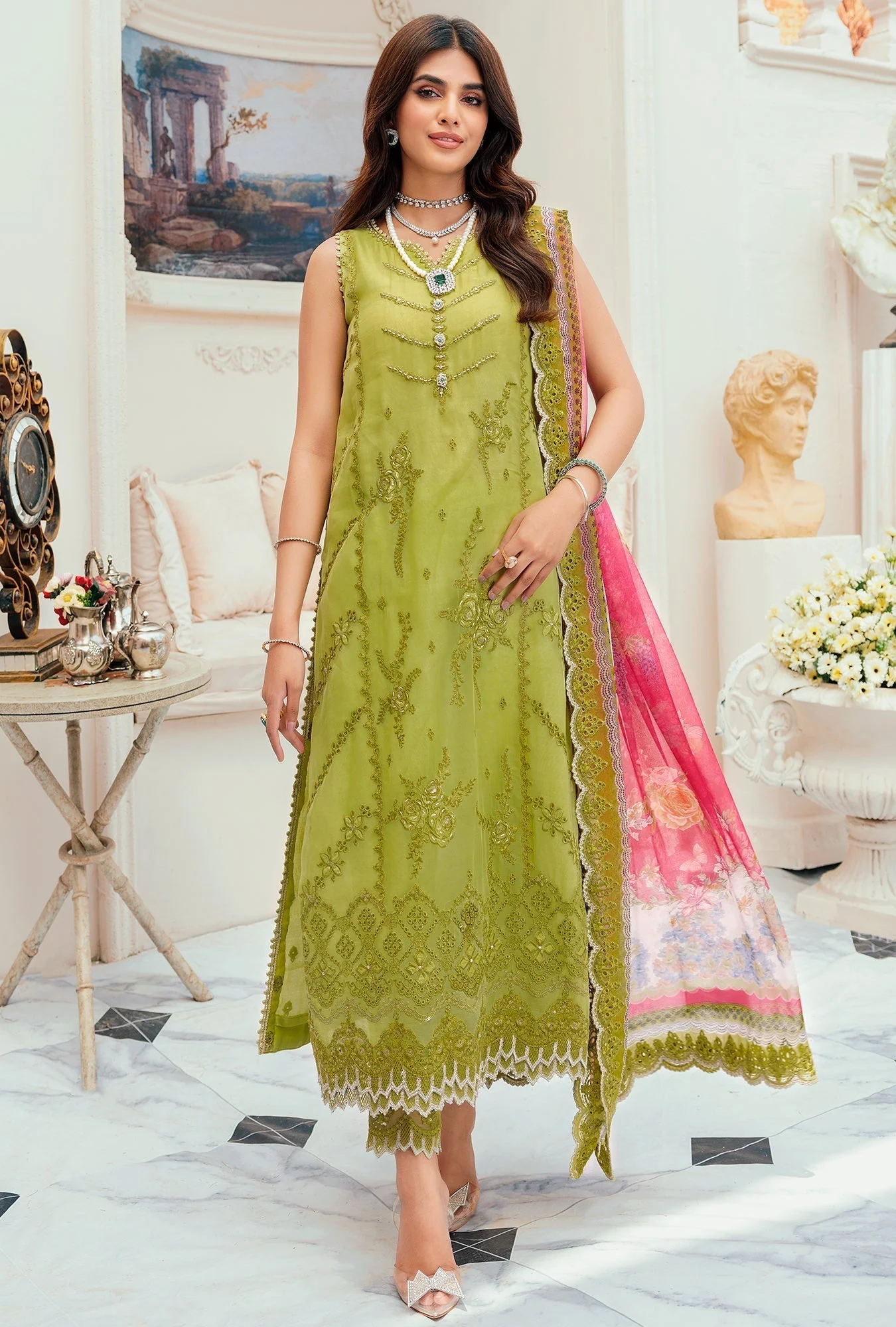 Noor by Saadia Asad · Chiffon Laserkari Formal Collection – D1-BUENA