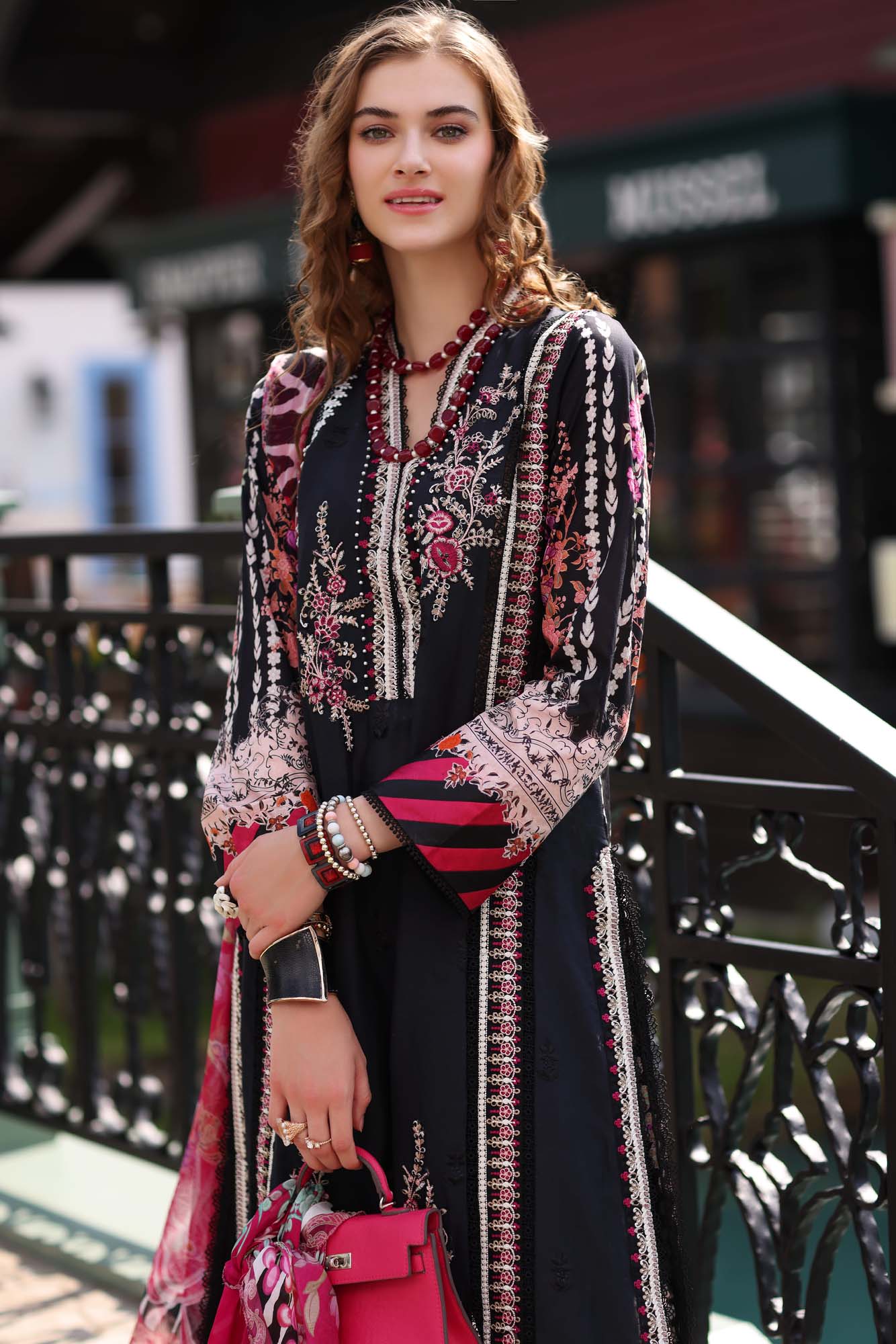 Noor by Saadia Asad Luxe PrintKari Lawn Collection – D2-B - Image 2
