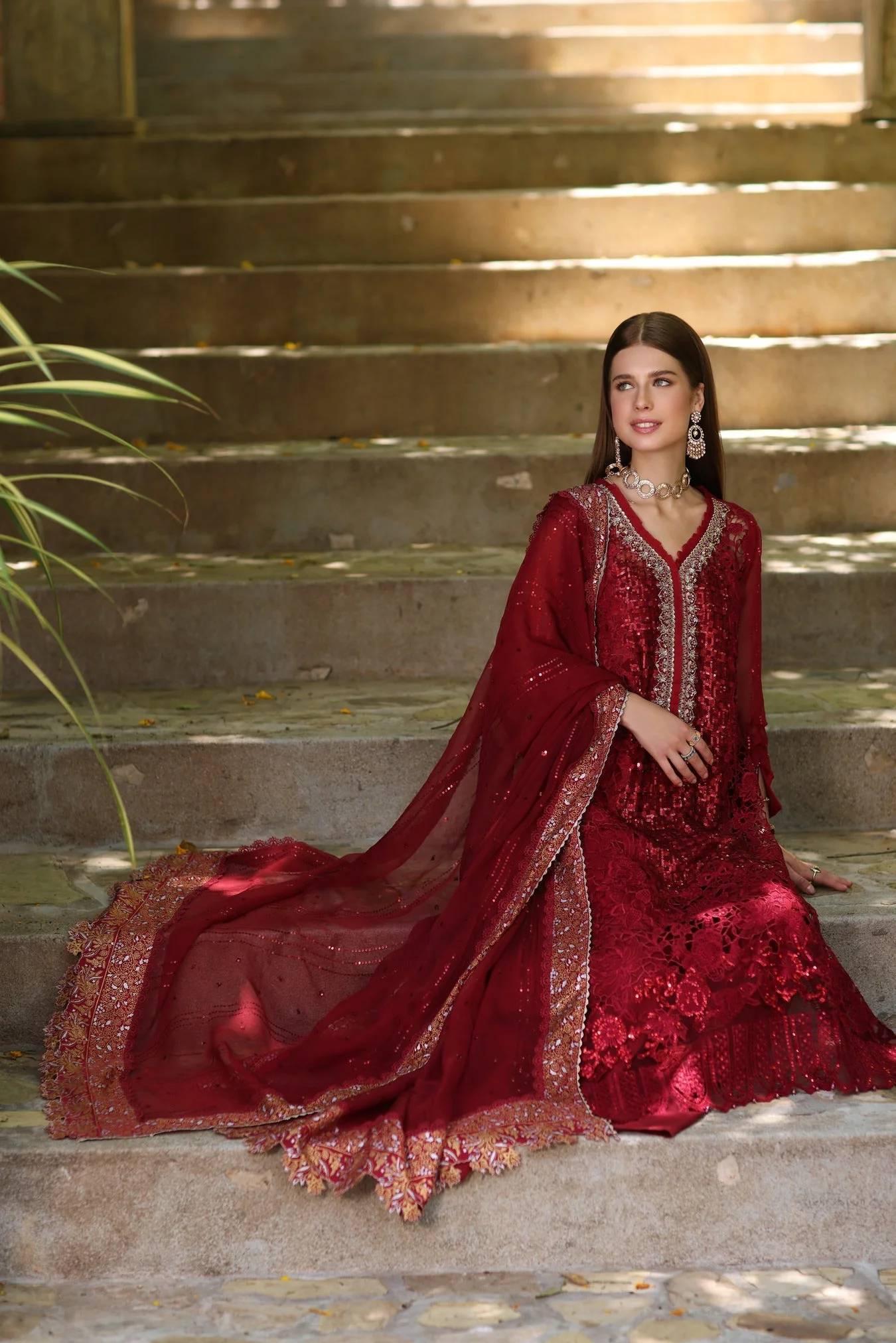 Noor by Saadia Asad Luxury Chiffon Formal Collection 2023 – D3-Sirena - Image 2