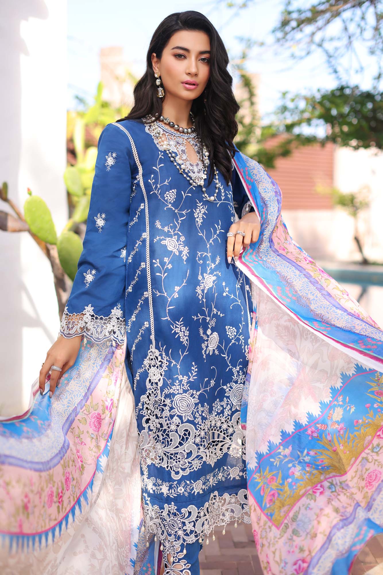 Noor by Saadia Asad Luxury Chikankari Lawn Collection 2023 – NLCL23-D10-B