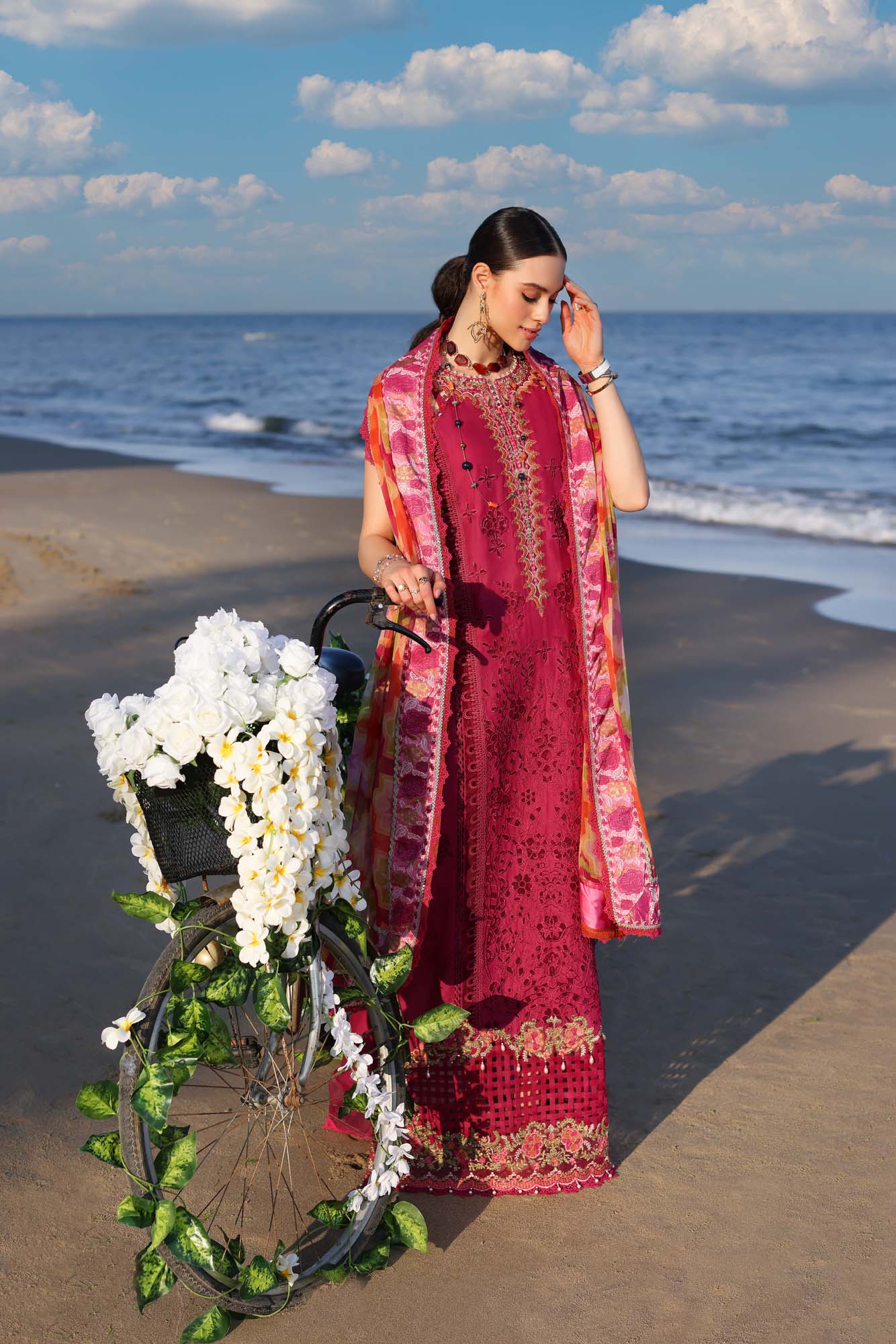 Noor by Saadia Asad Luxury Chikankari Lawn Collection 2023 – NLCL23-D12-A - Image 2