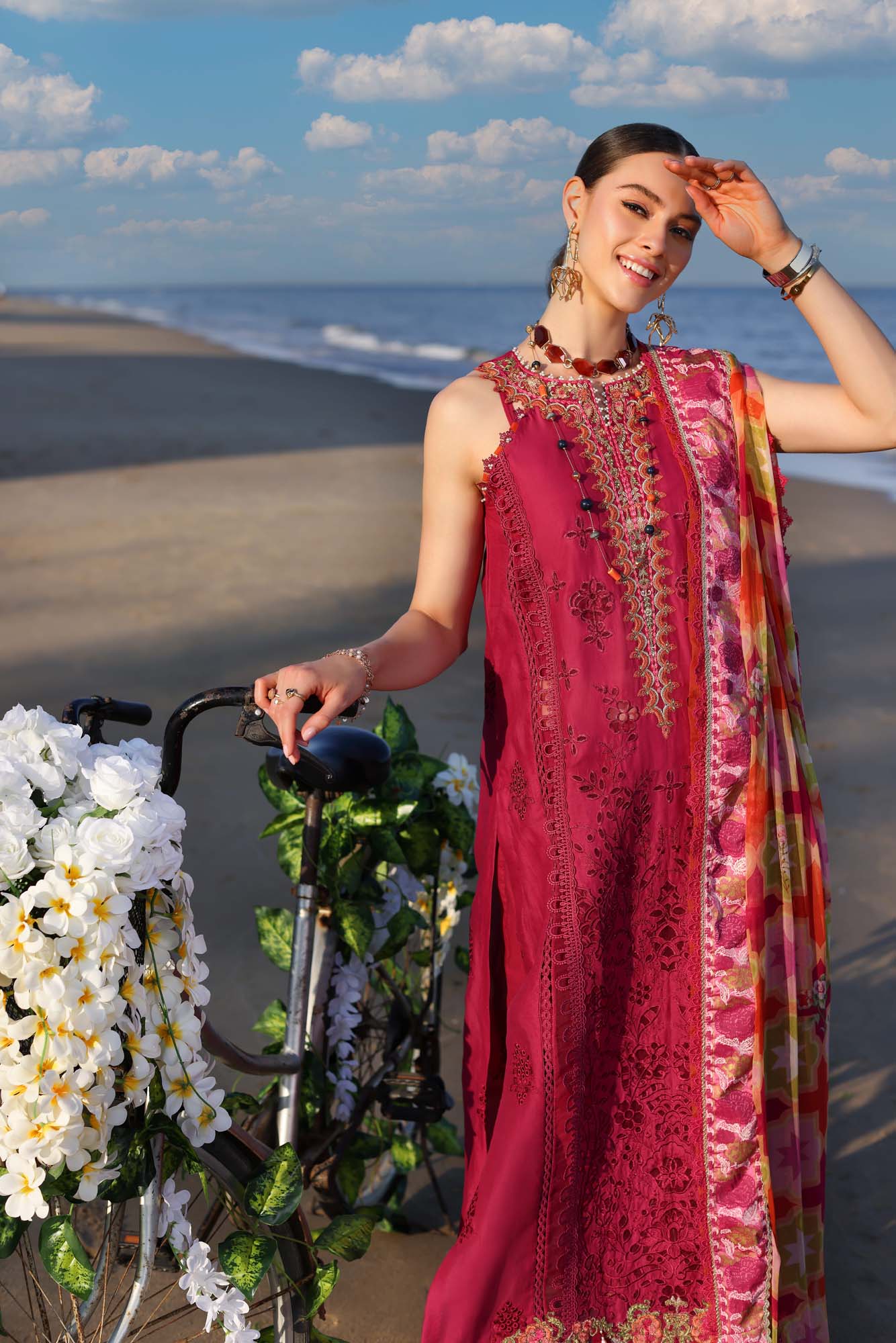 Noor by Saadia Asad Luxury Chikankari Lawn Collection 2023 – NLCL23-D12-A - Image 3