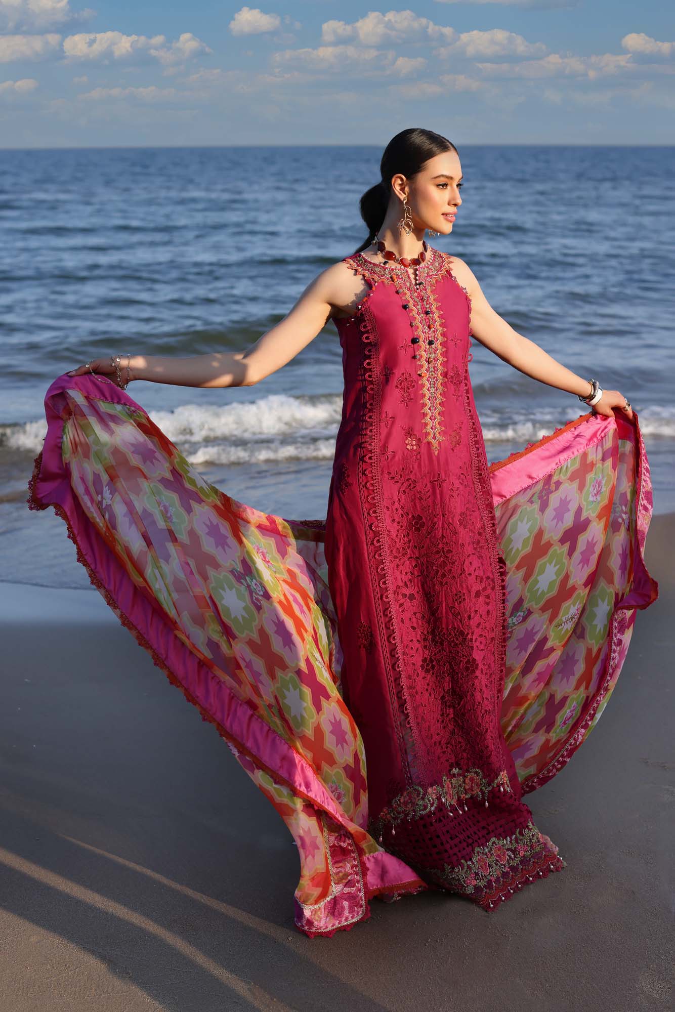 Noor by Saadia Asad Luxury Chikankari Lawn Collection 2023 – NLCL23-D12-A - Image 4