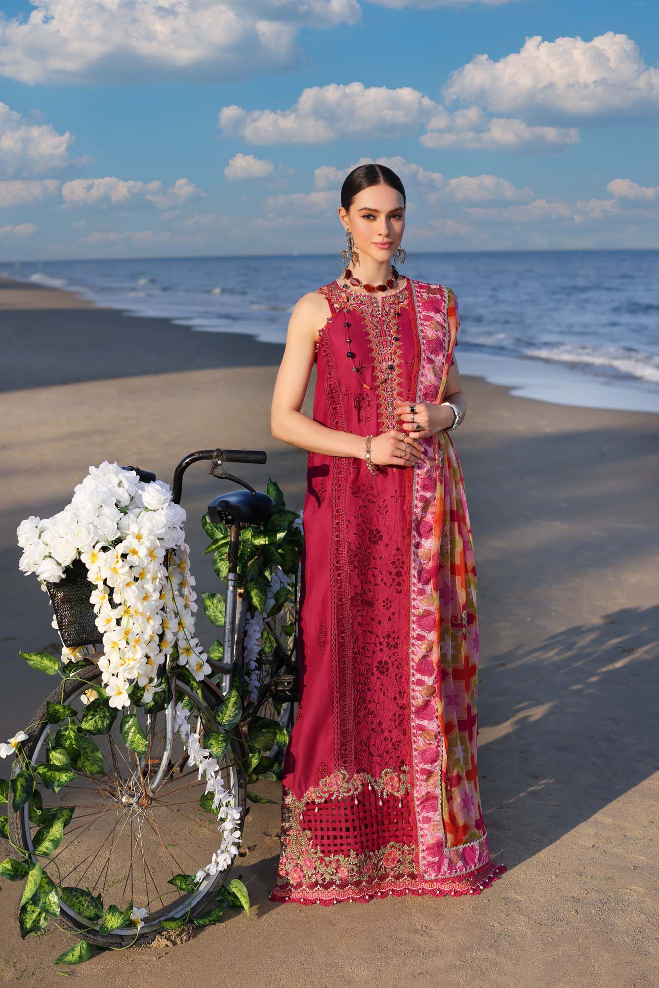Noor by Saadia Asad Luxury Chikankari Lawn Collection 2023 – NLCL23-D12-A - Image 5