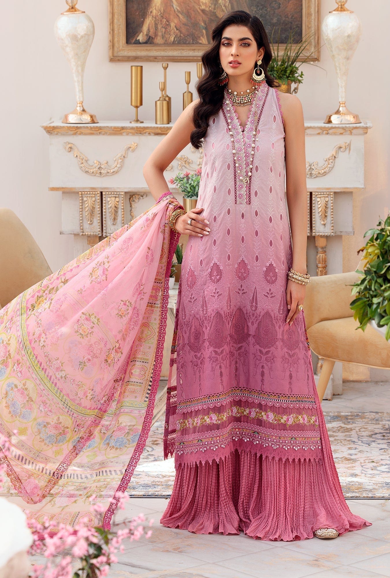 Noor by Saadia Asad Luxury Chikankari Lawn Collection – D9-A