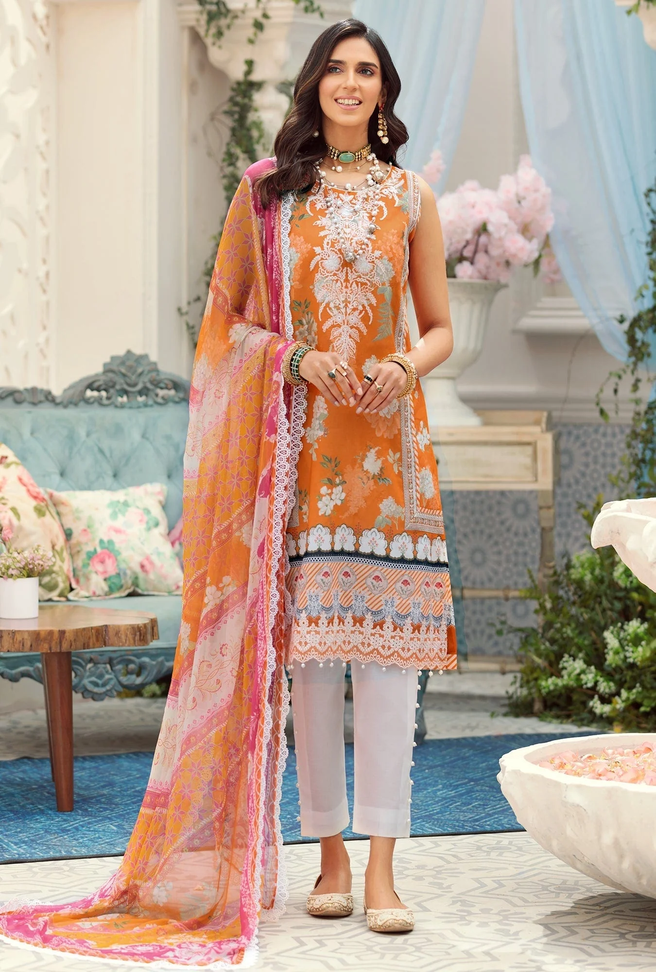 Noor Prints by Saadia Asad Lawn Collection – D6-B - Image 2
