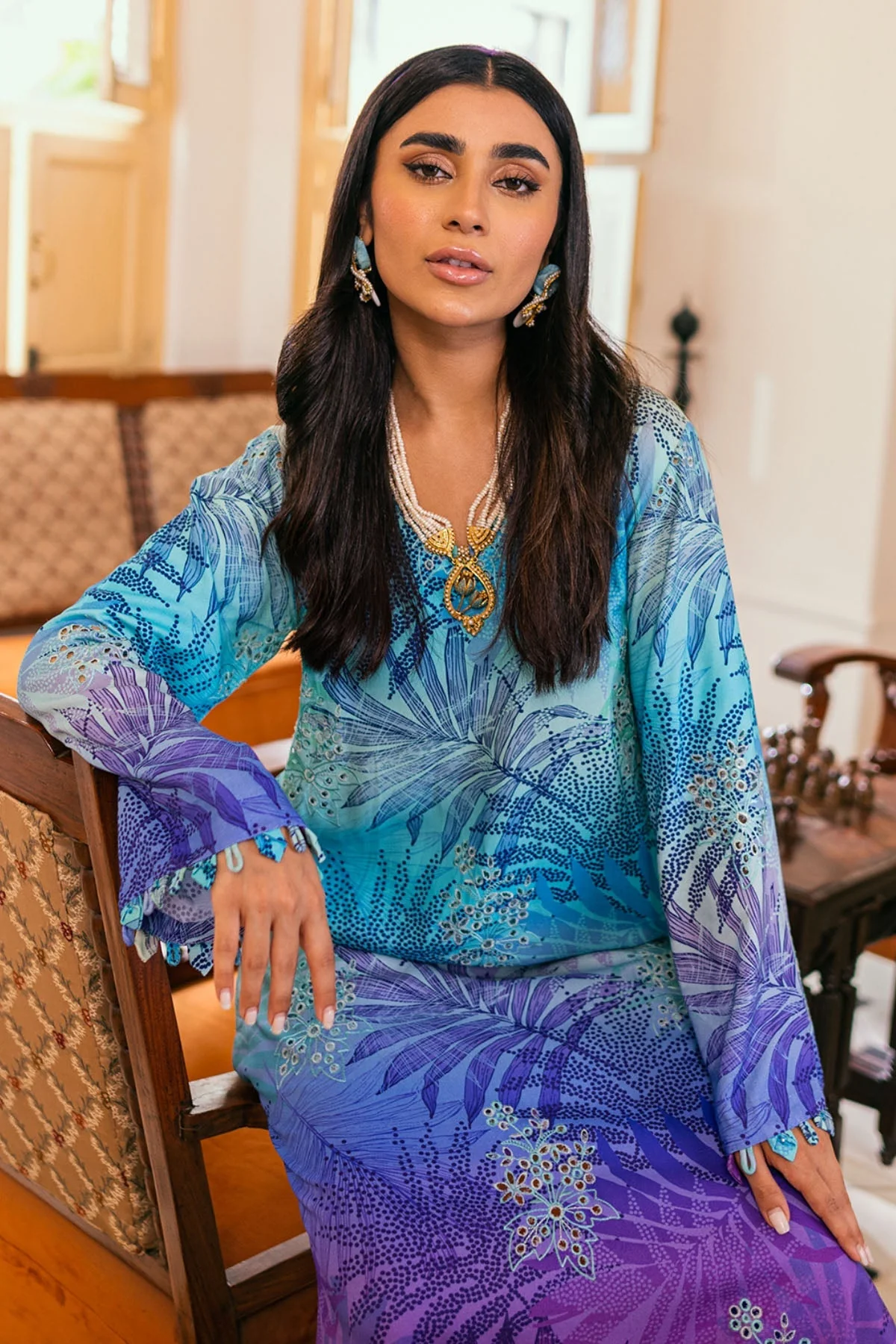 Nureh Ballerina 2PC Lawn Collection – NU2-119 - Image 2