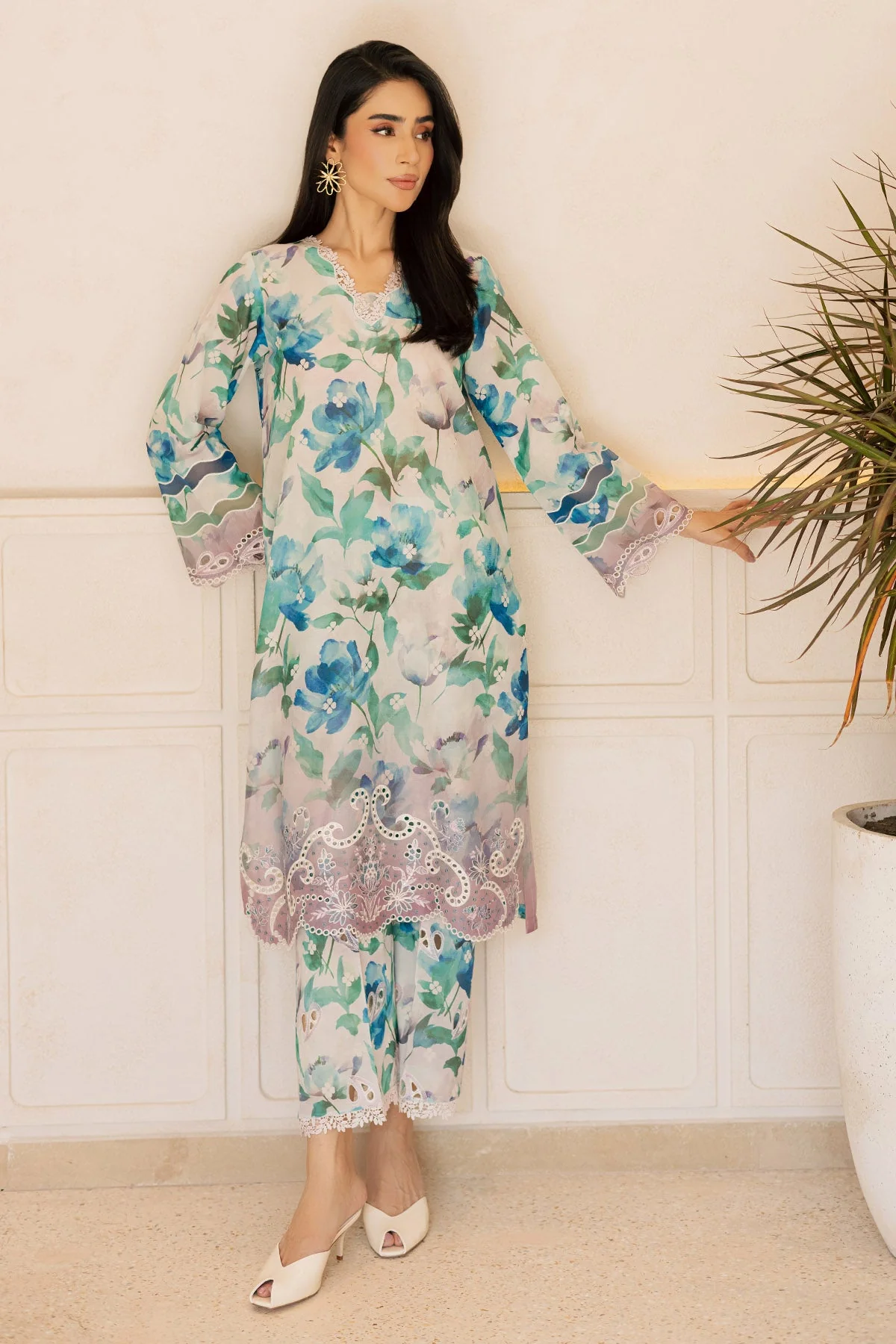 Nureh Ballerina 2PC Lawn – NU2-210 - Image 3