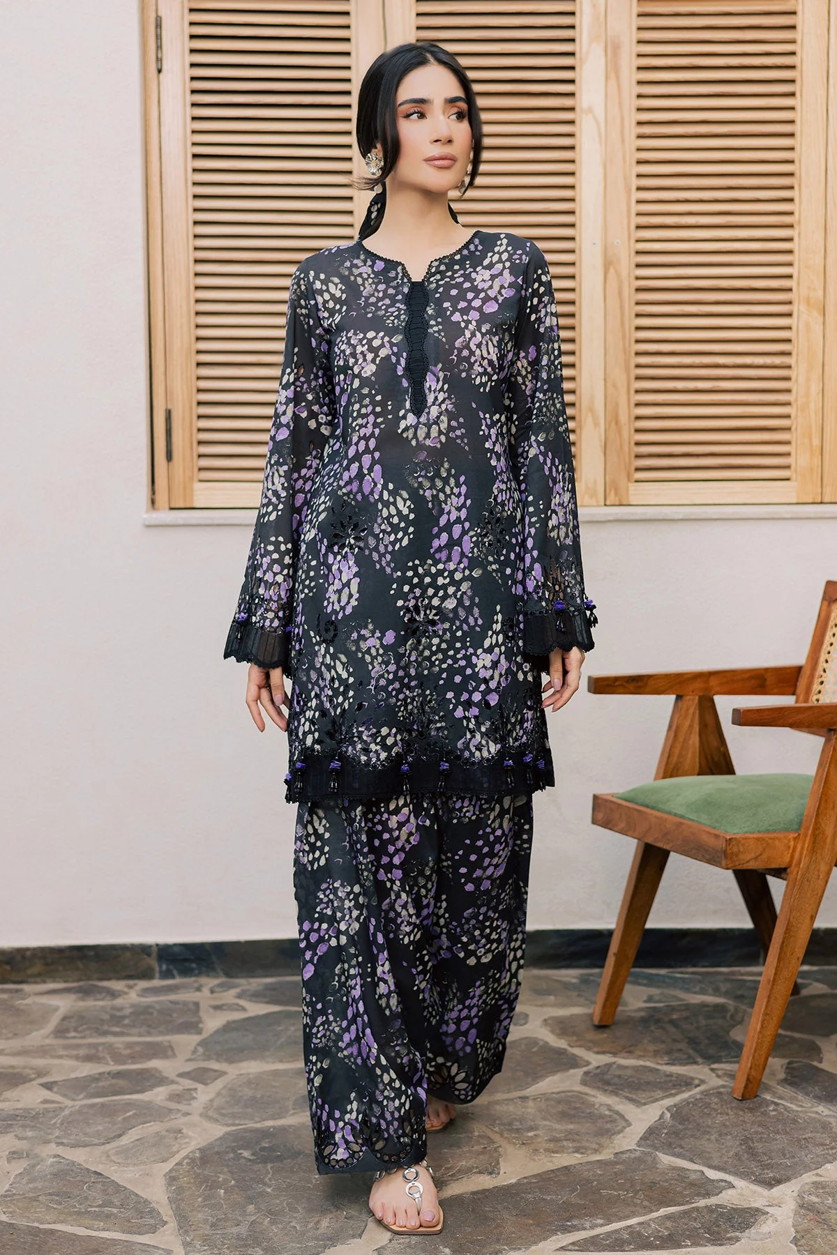 Nureh Ballerina 2PC Lawn – NU2-211 - Image 4