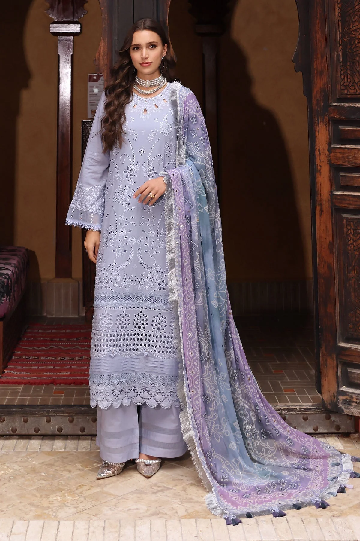Nureh Bazaar Chikankari Lawn – NE-108