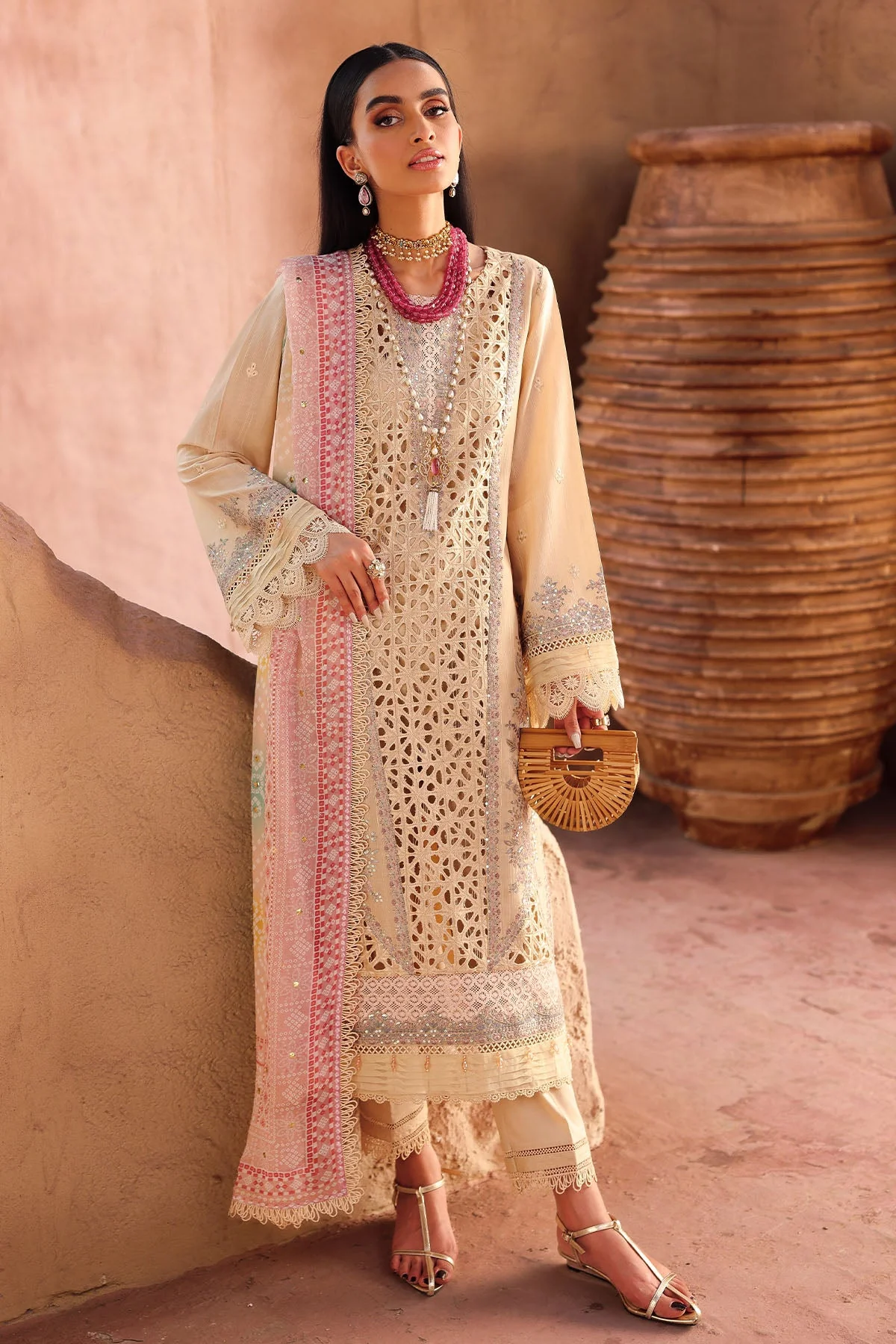 Nureh Bazaar Chikankari Lawn – NE-159 - Image 3