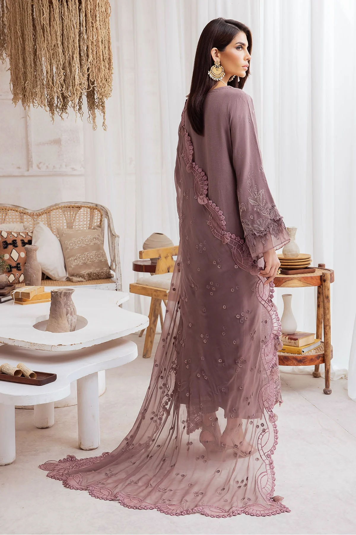 Nureh Embroidered Karandi Collection – NE-45 - Image 5