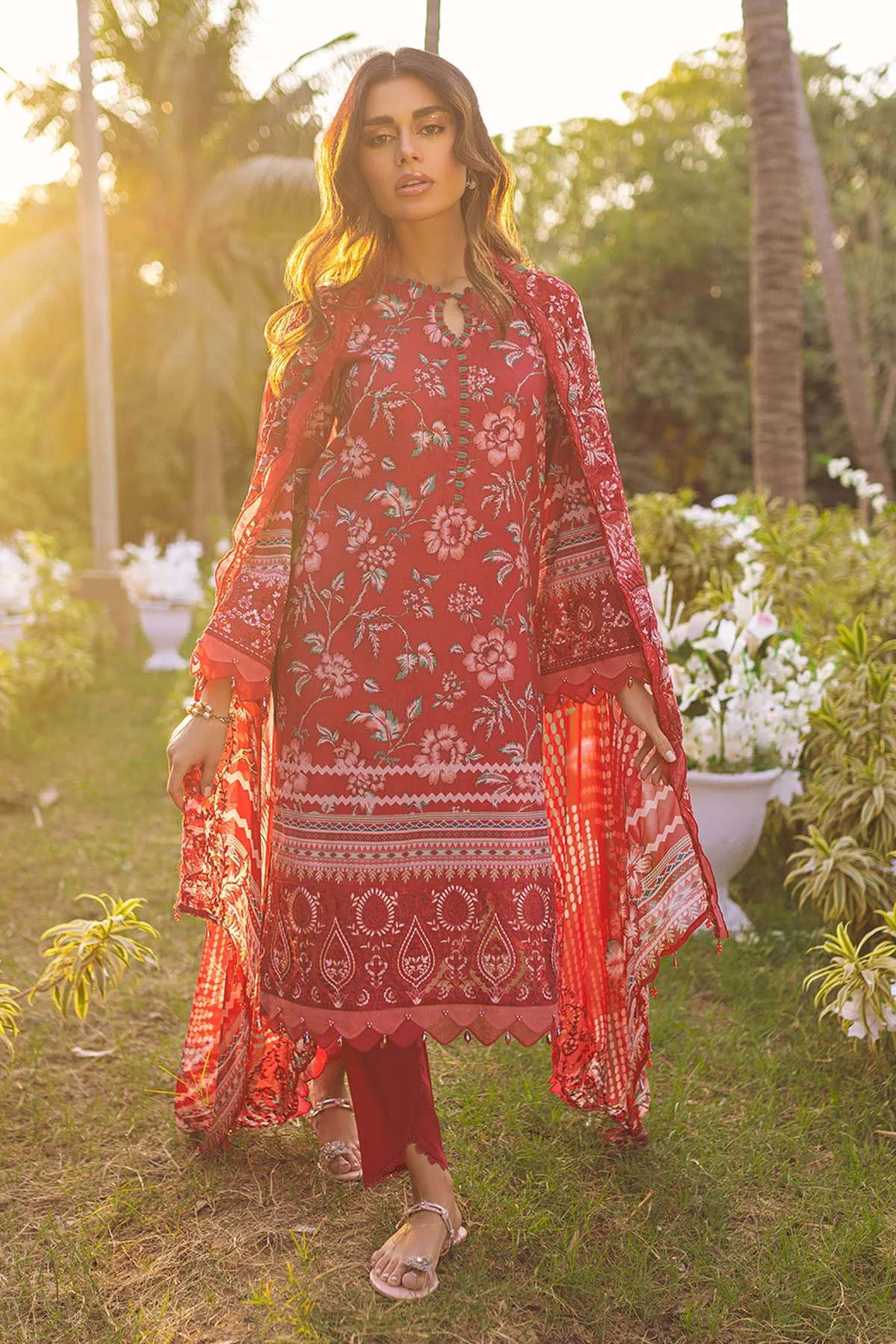 Nureh Gardenia Lawn Collection 2023 – NSG- 89 - Image 7