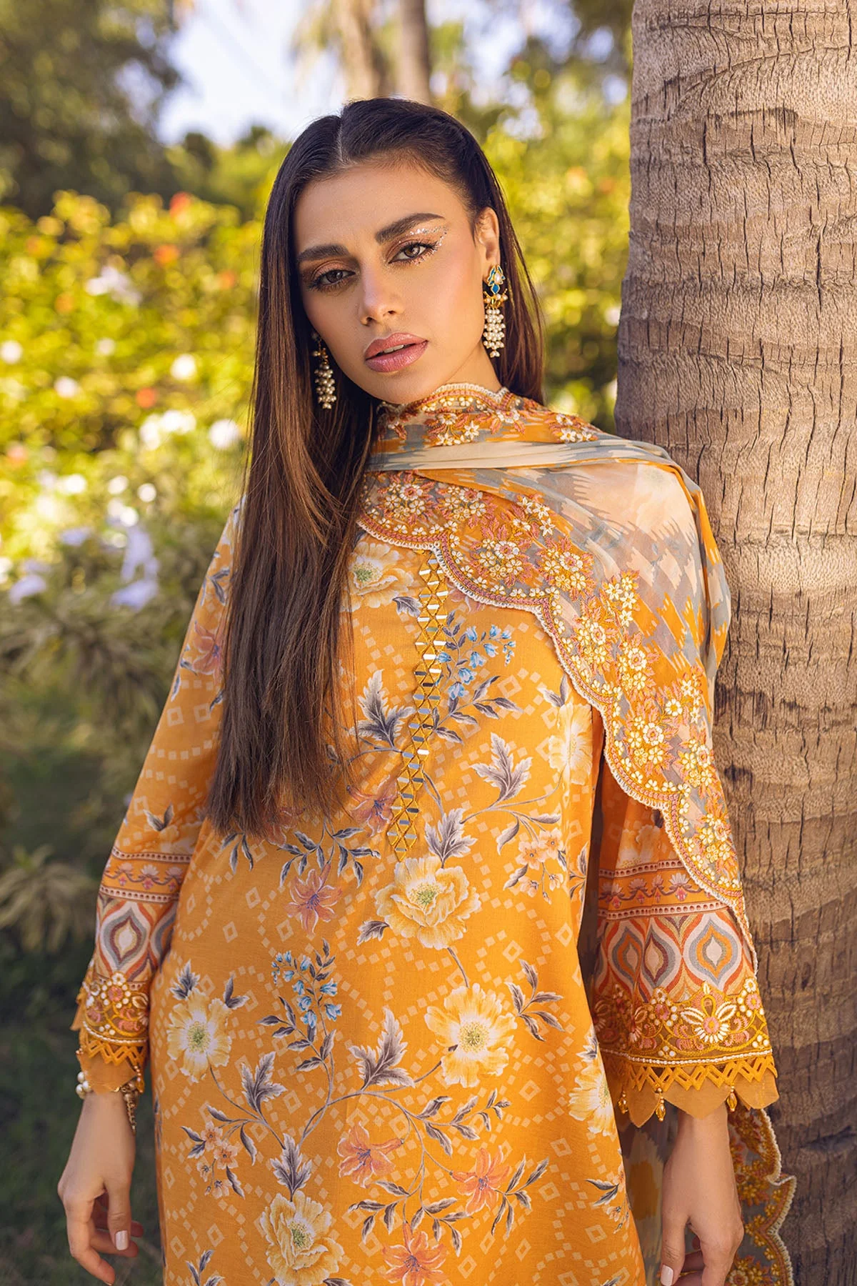 Nureh Gardenia Lawn Collection 2023 – NSG- 91 - Image 8