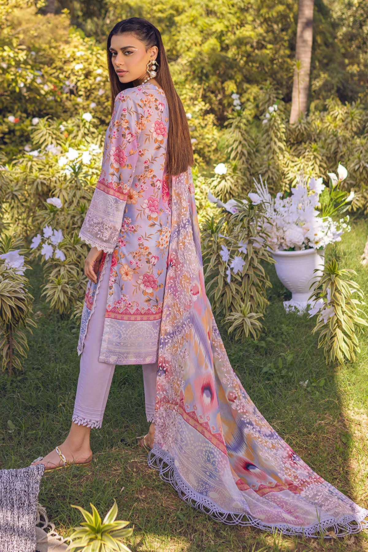 Nureh Gardenia Lawn Collection 2023 – NSG- 93 - Image 5