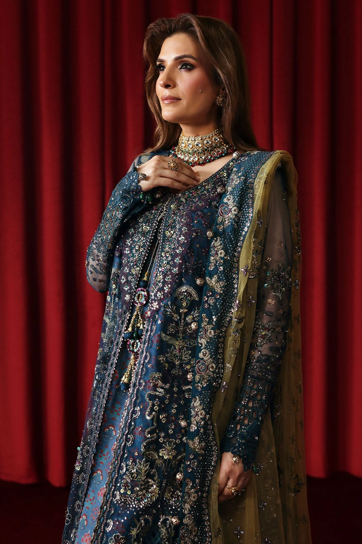 Nureh Jhoomro Luxury Formals – NL-84 Resham - Image 3