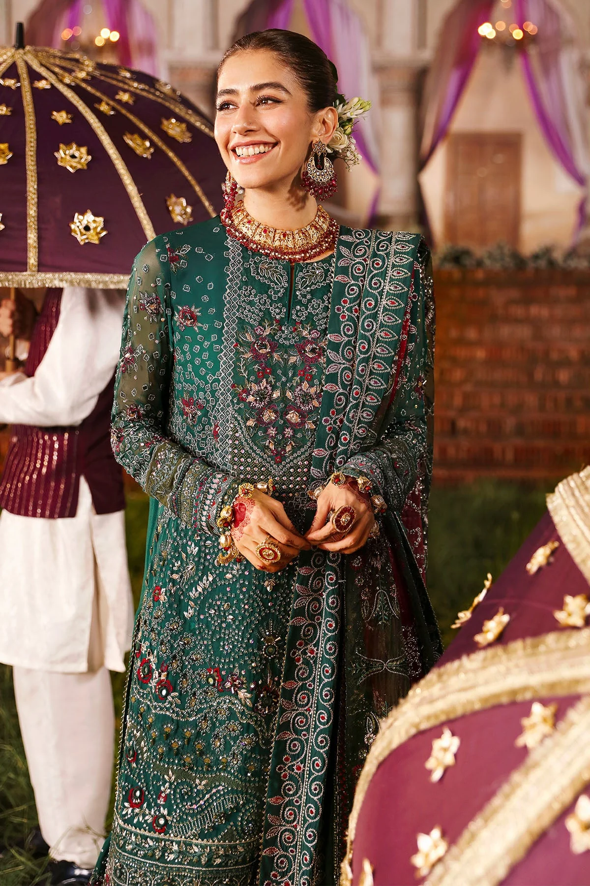 Nureh Jhoomro Luxury Wedding Formals – NL-68 SHADMANI - Image 2