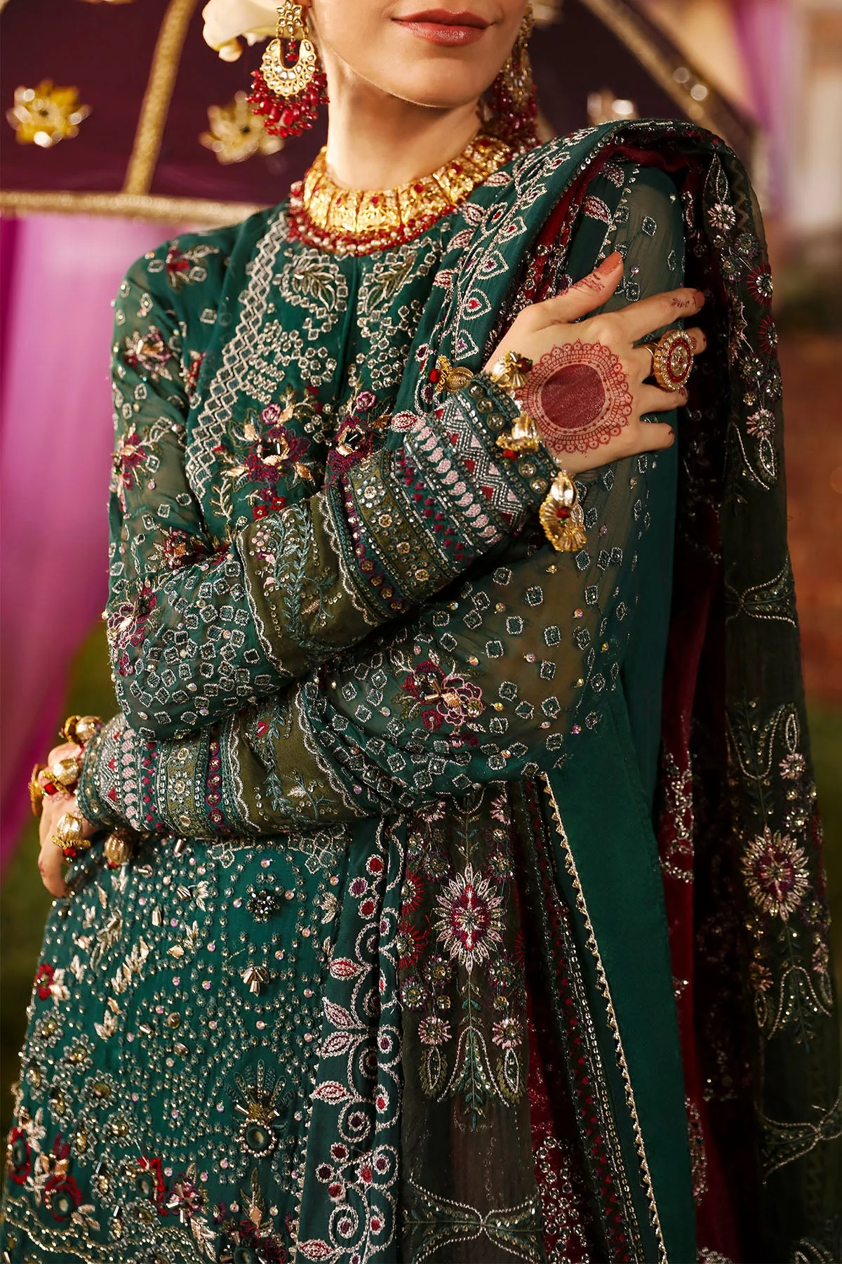 Nureh Jhoomro Luxury Wedding Formals – NL-68 SHADMANI - Image 3