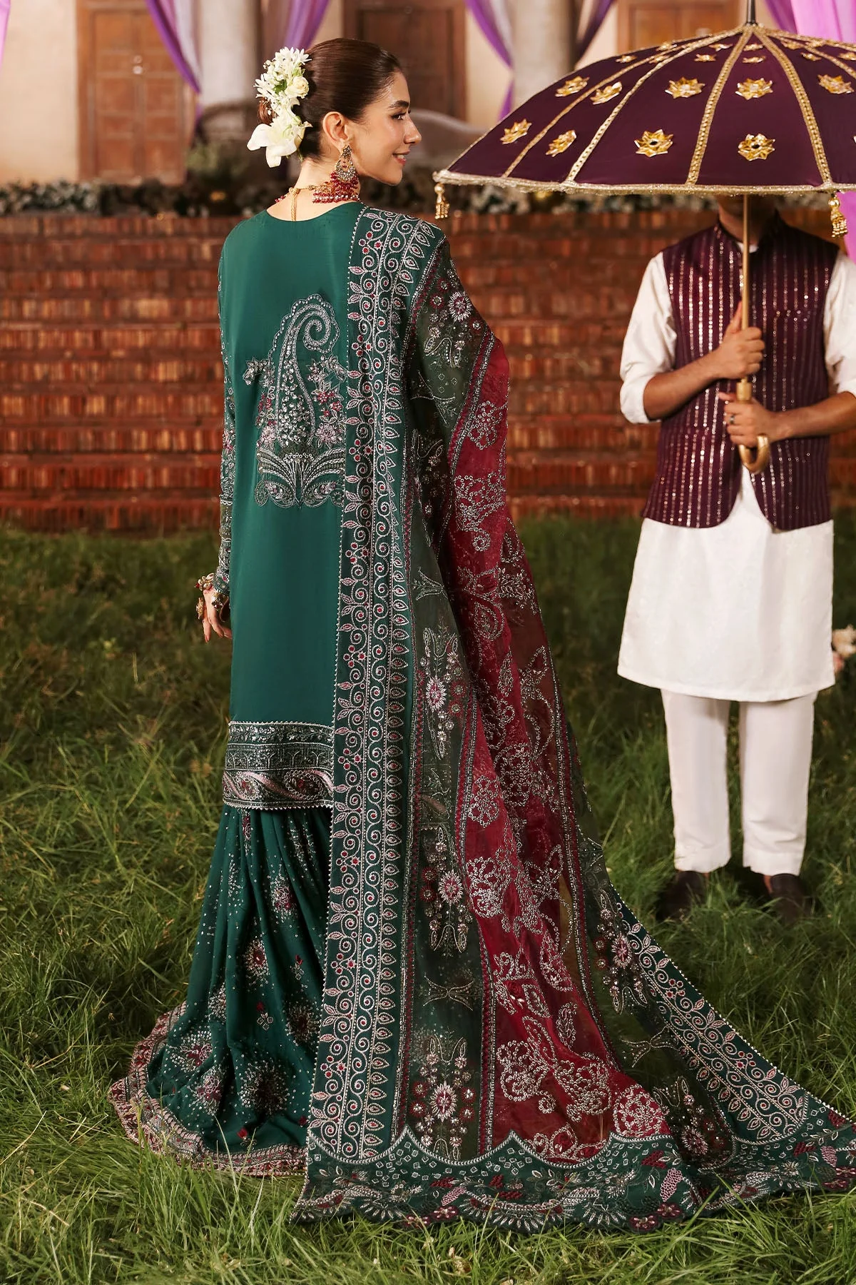 Nureh Jhoomro Luxury Wedding Formals – NL-68 SHADMANI - Image 8