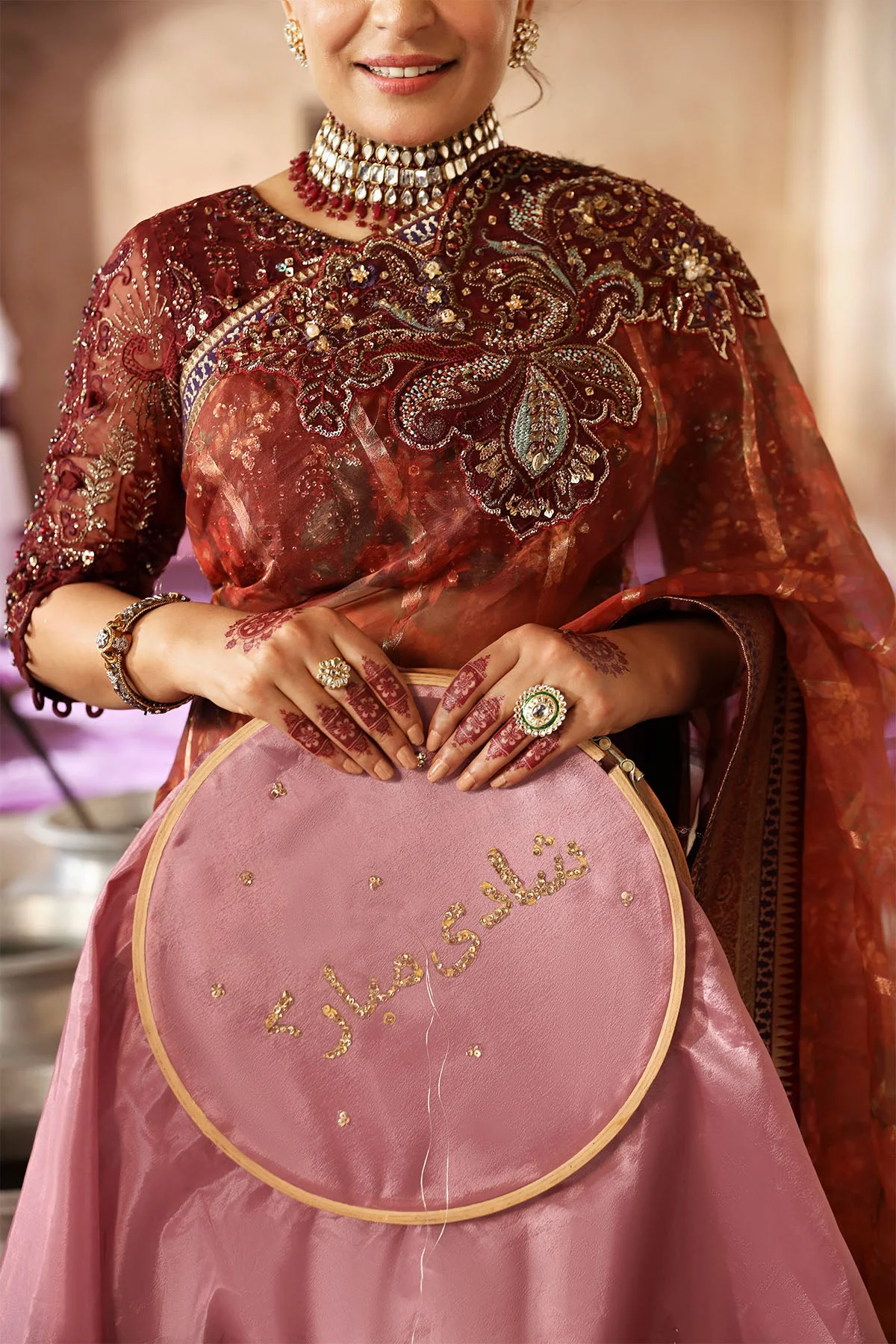 Nureh Jhoomro Luxury Wedding Formals – NL-71 GEHNA - Image 7