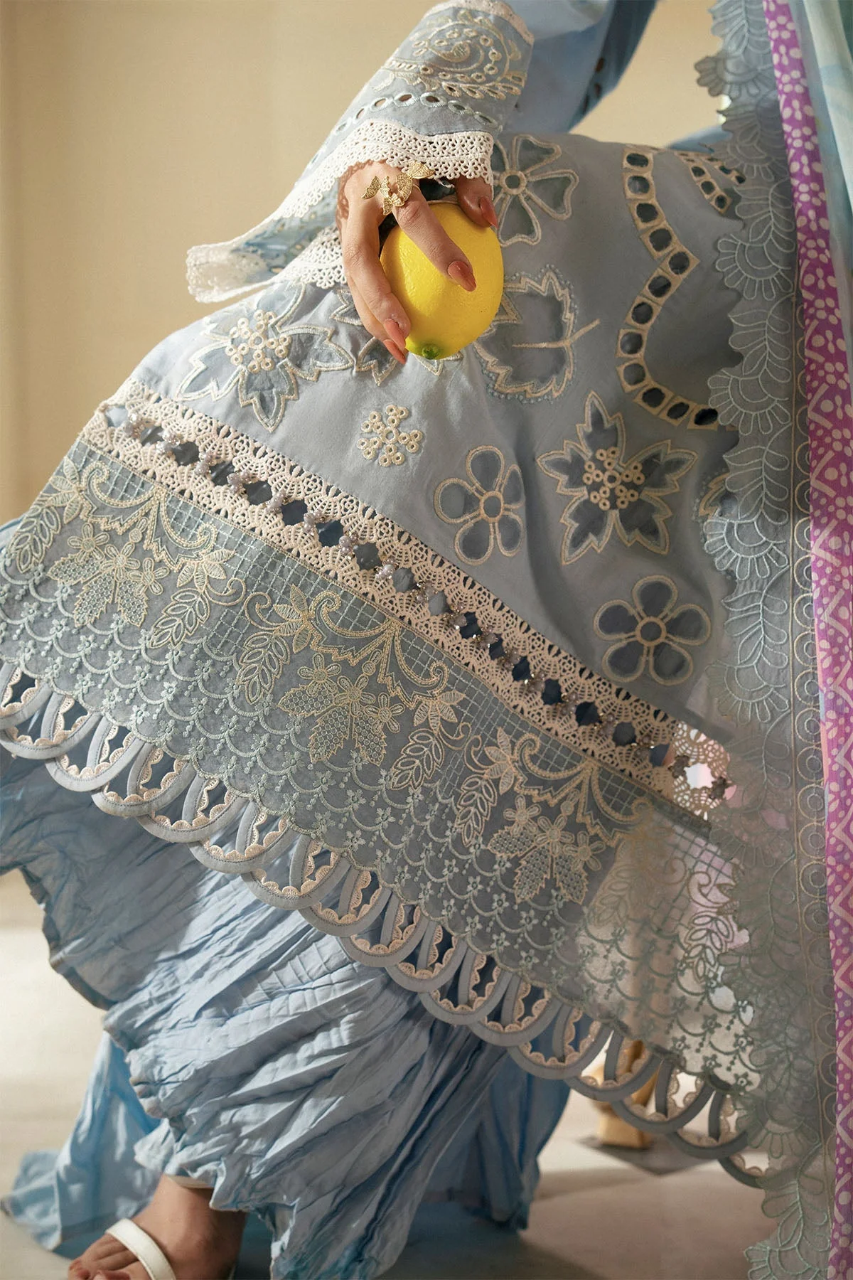 Nureh Maya Chikankari Lawn – NS-145 - Image 4