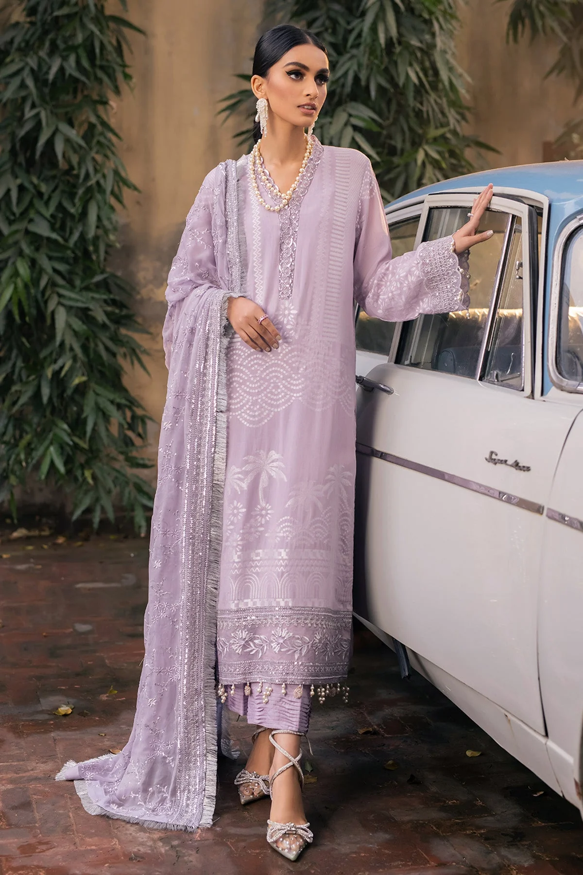 Nureh Maya Jacquard Slub Lawn Collection – NJ-47 - Image 4