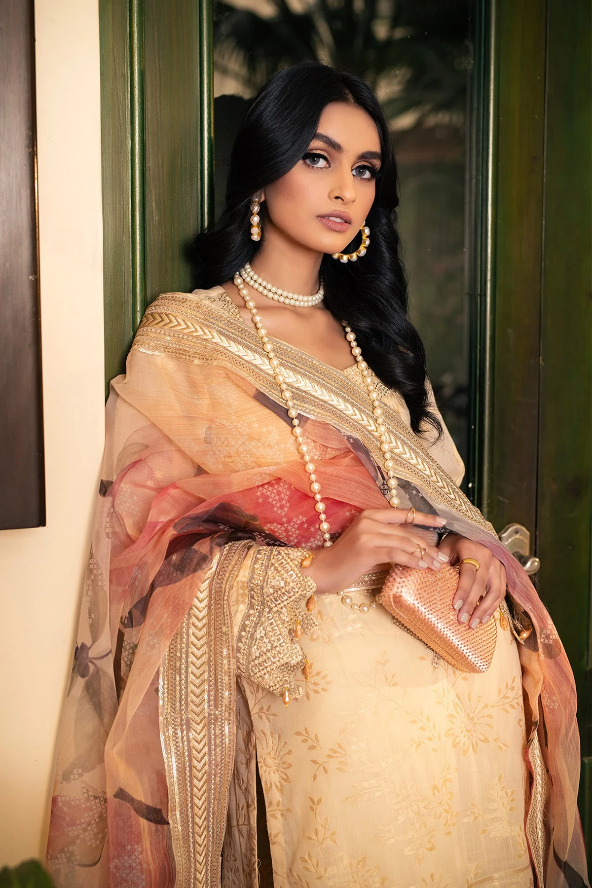 Nureh Maya Jacquard Slub Lawn Collection – NJ-51 - Image 4
