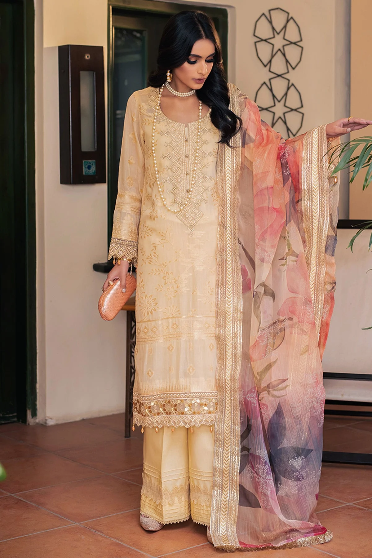 Nureh Maya Jacquard Slub Lawn Collection – NJ-51 - Image 5