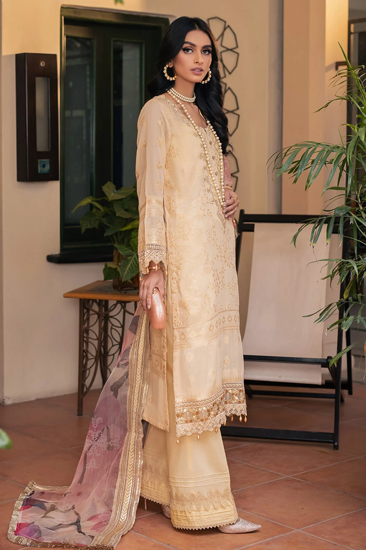 Nureh Maya Jacquard Slub Lawn Collection – NJ-51 - Image 6