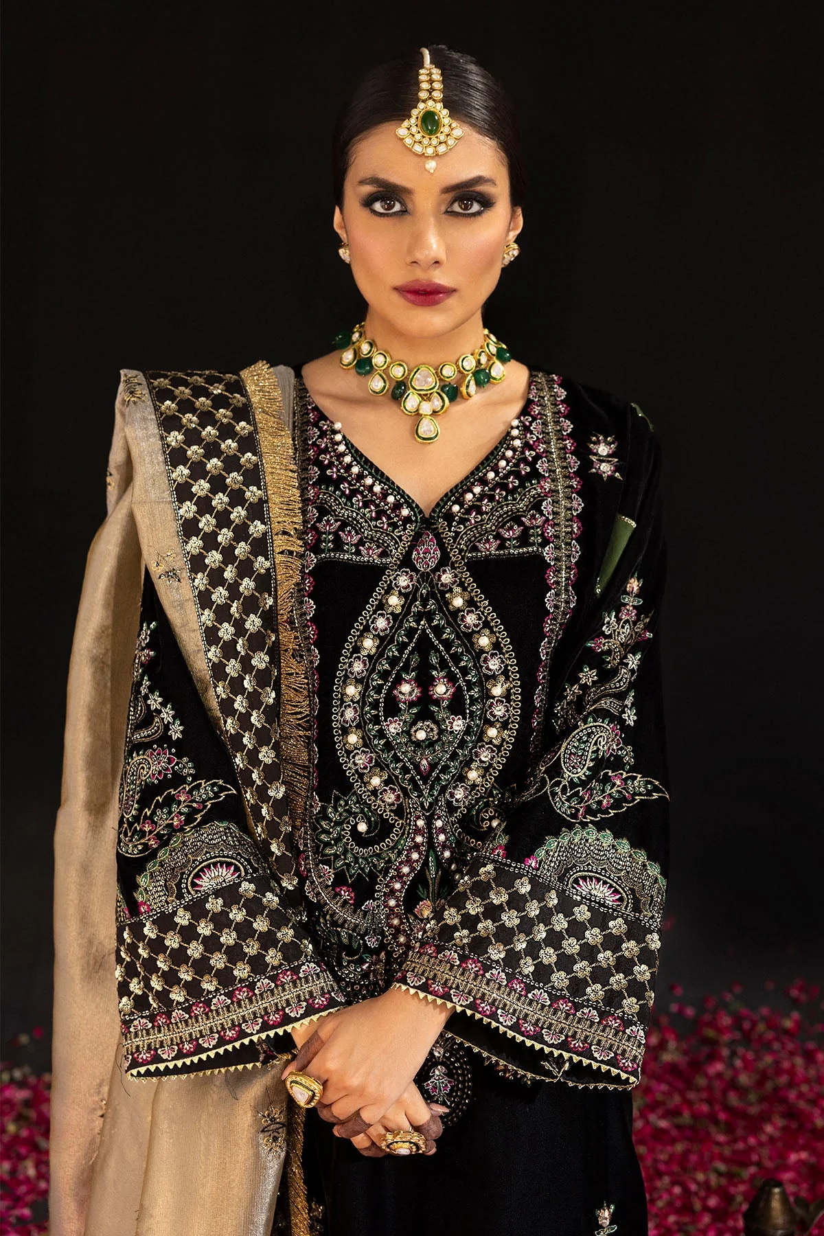 Nureh Maya Velvet Winter Collection – MORBAGH - NS-97 - Image 3