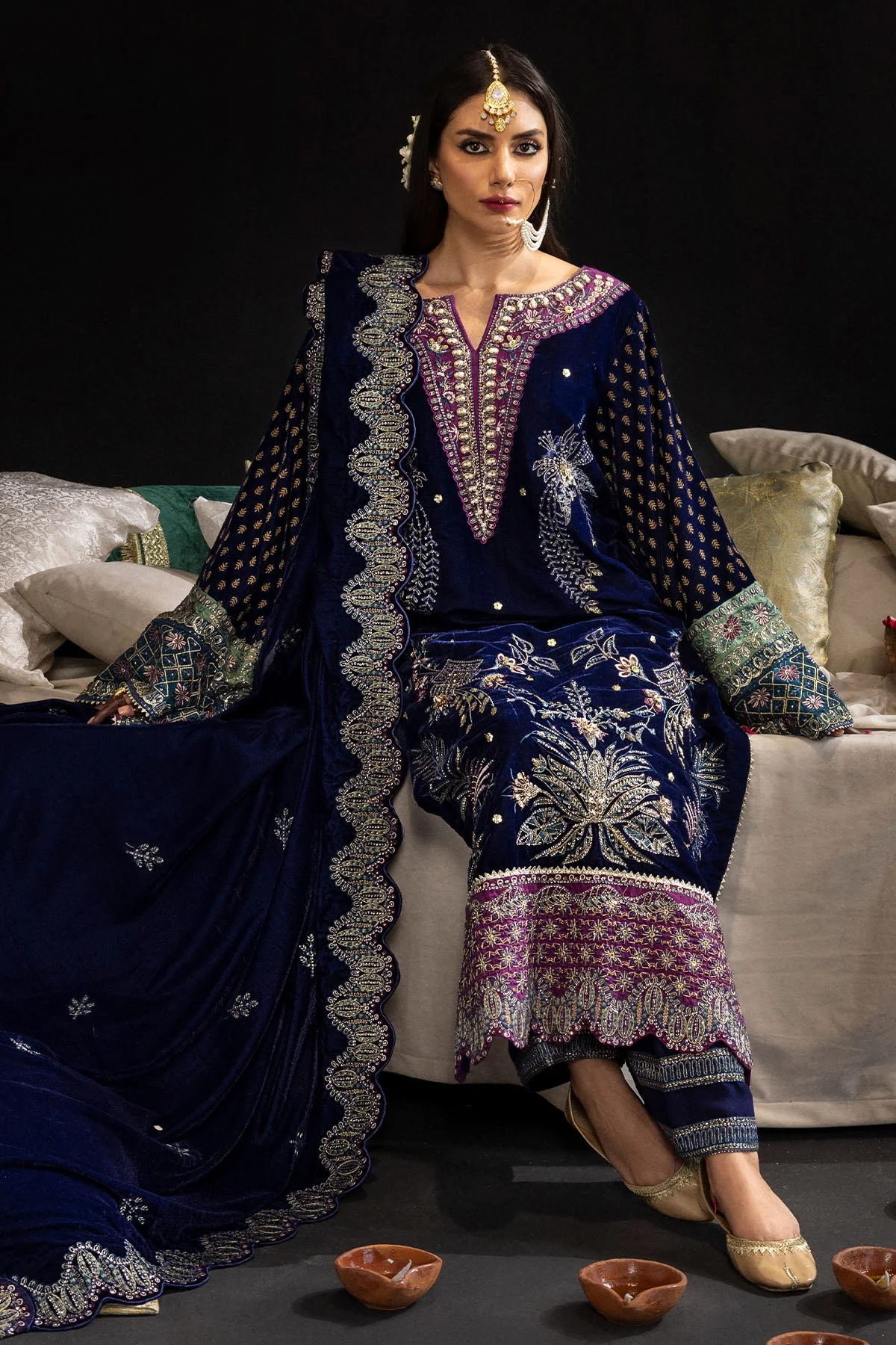 Nureh Maya Velvet Winter Collection – NOOREZA - NS-100 - Image 6