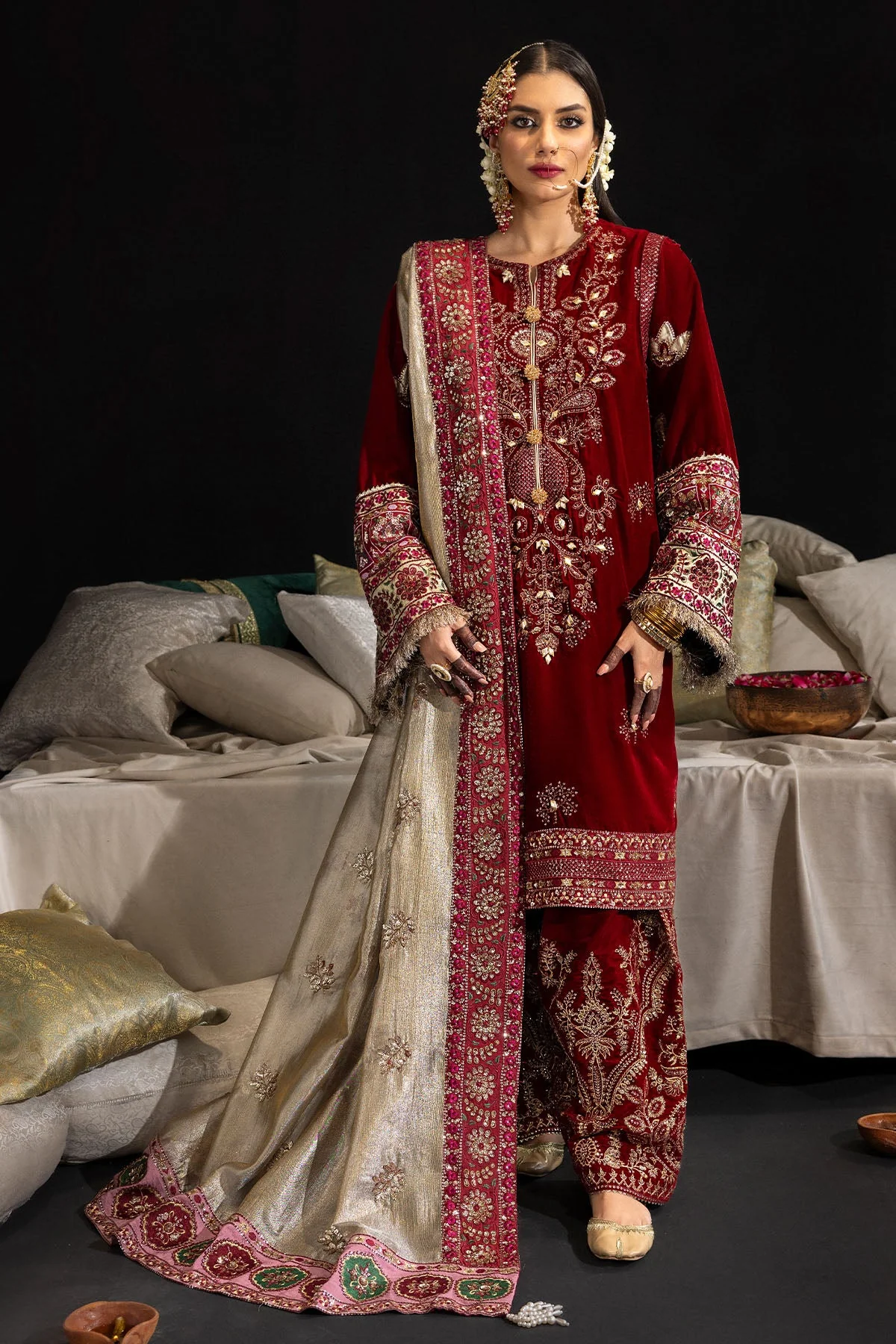 Nureh Maya Velvet Winter Collection – ZAHARA - NS-98