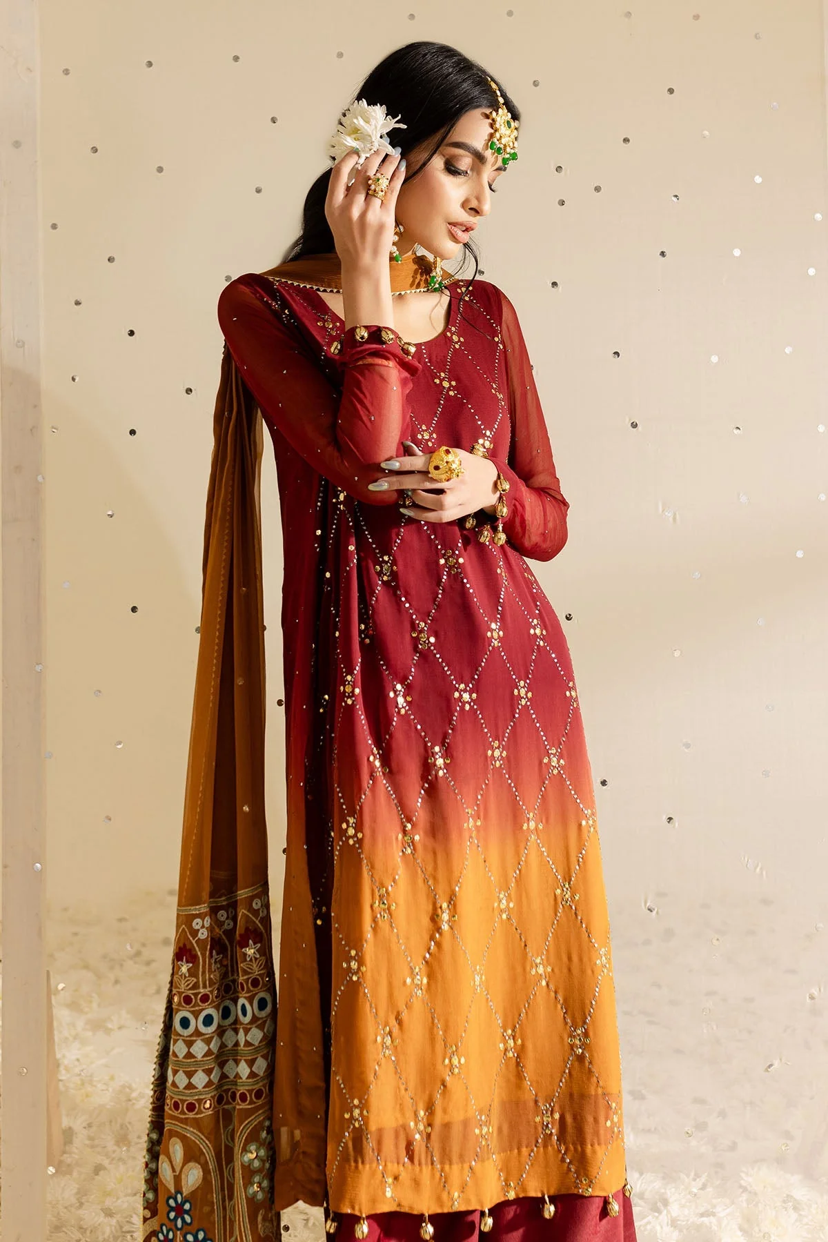Nureh Mukeshkari Luxury Chiffon Formals – MK-09 - Image 7
