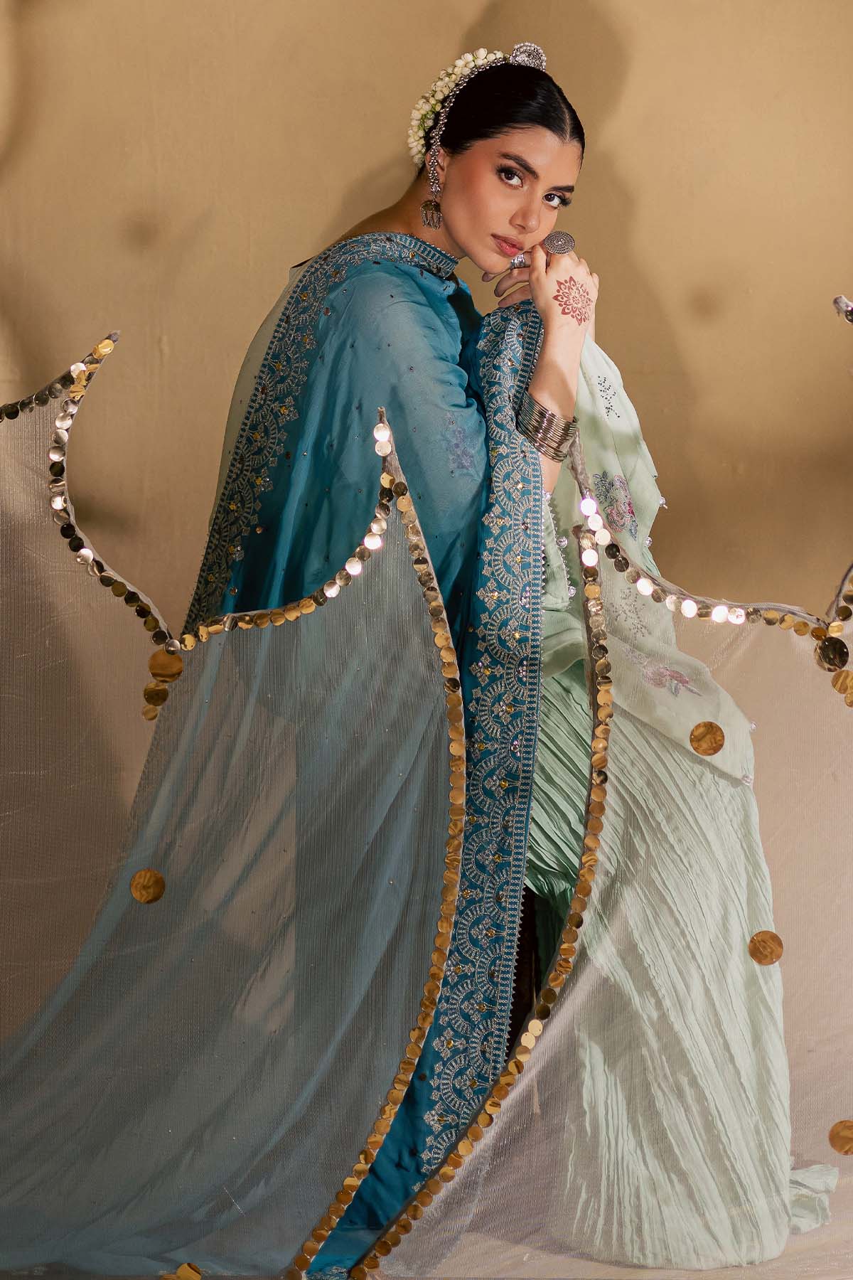 Nureh Mukeshkari Luxury Chiffon Formals – MK-13 - Image 2
