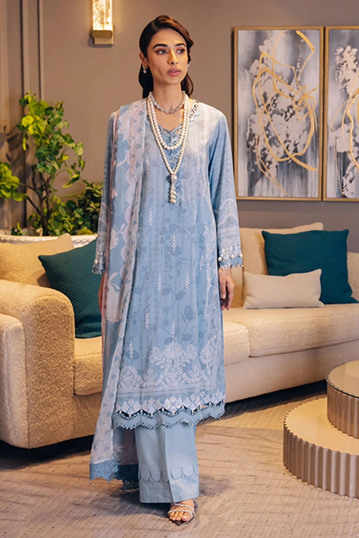 Nureh Signature Prints Lawn Collection 2023 – SP-39 - Image 2