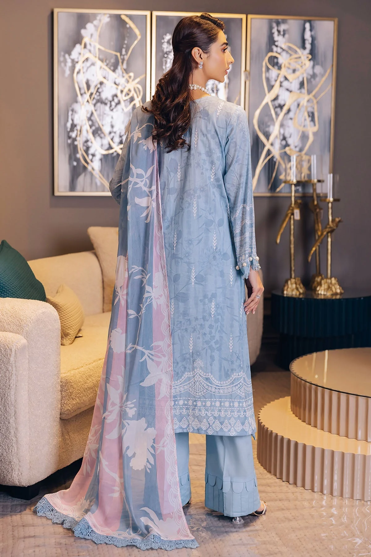 Nureh Signature Prints Lawn Collection 2023 – SP-39 - Image 6