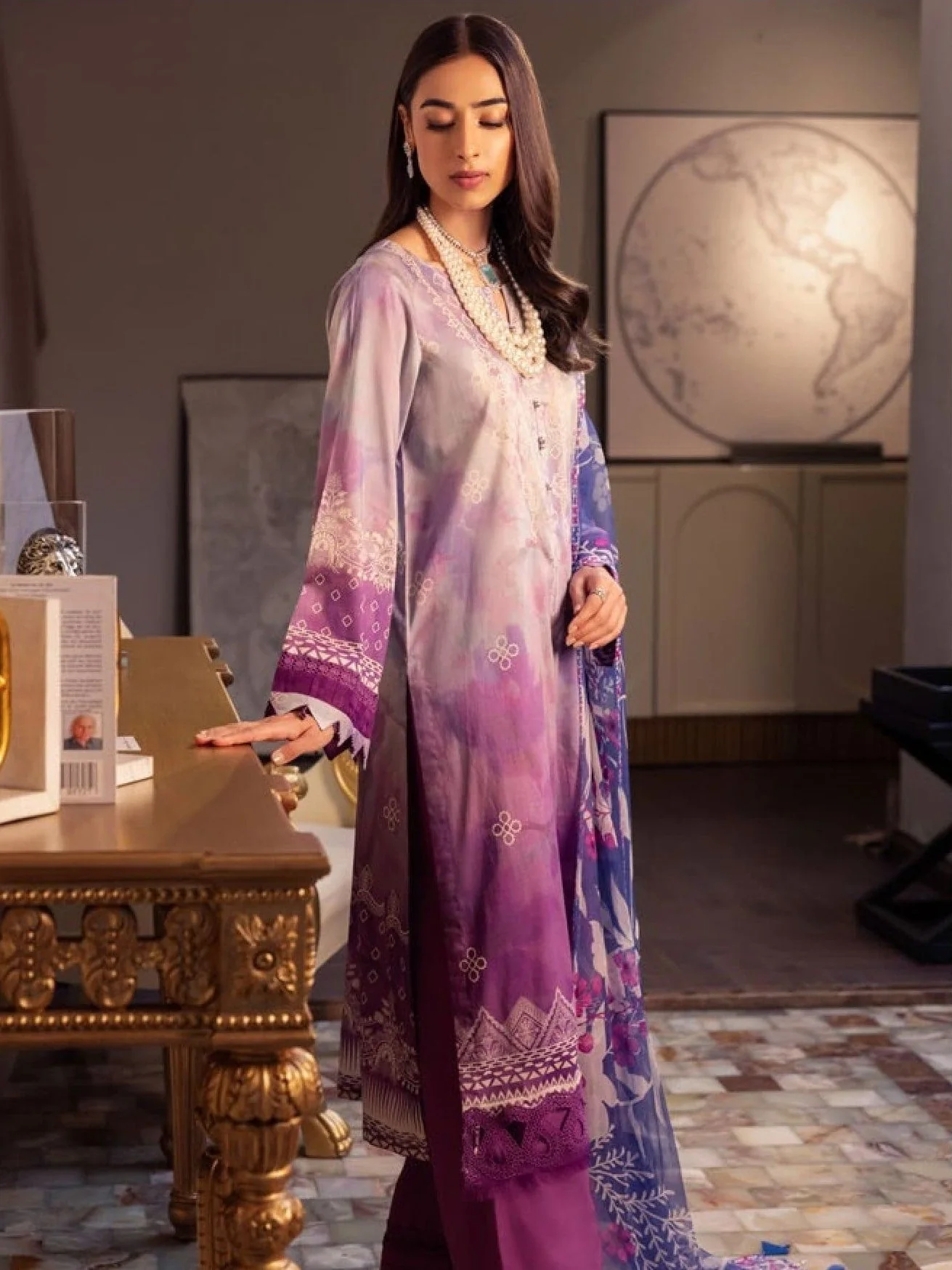 Nureh Signature Prints Lawn Collection – SP-56 - Image 3
