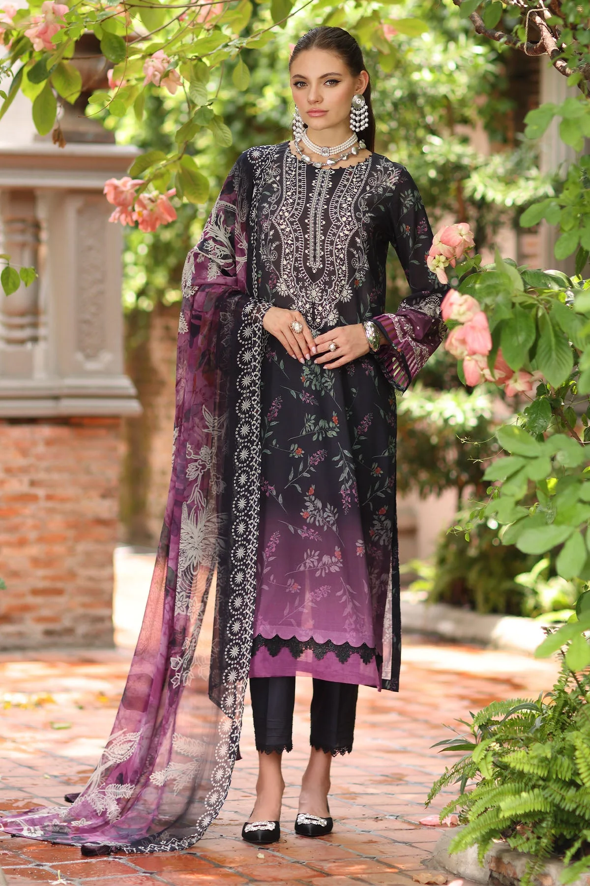 Nureh Signature Prints Lawn – SP-155